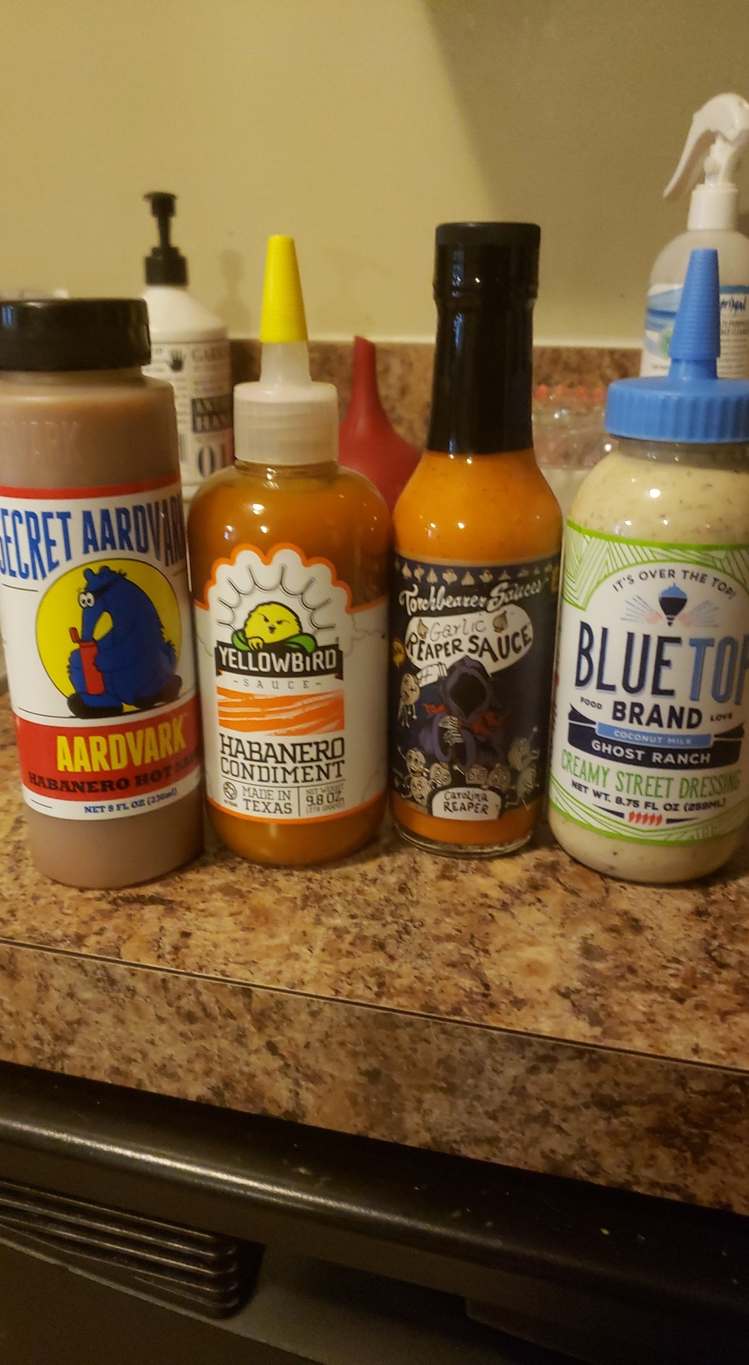 Visited Jungle Jims today and took home a few sauces to try. I REALLY liked that aardvark! r
