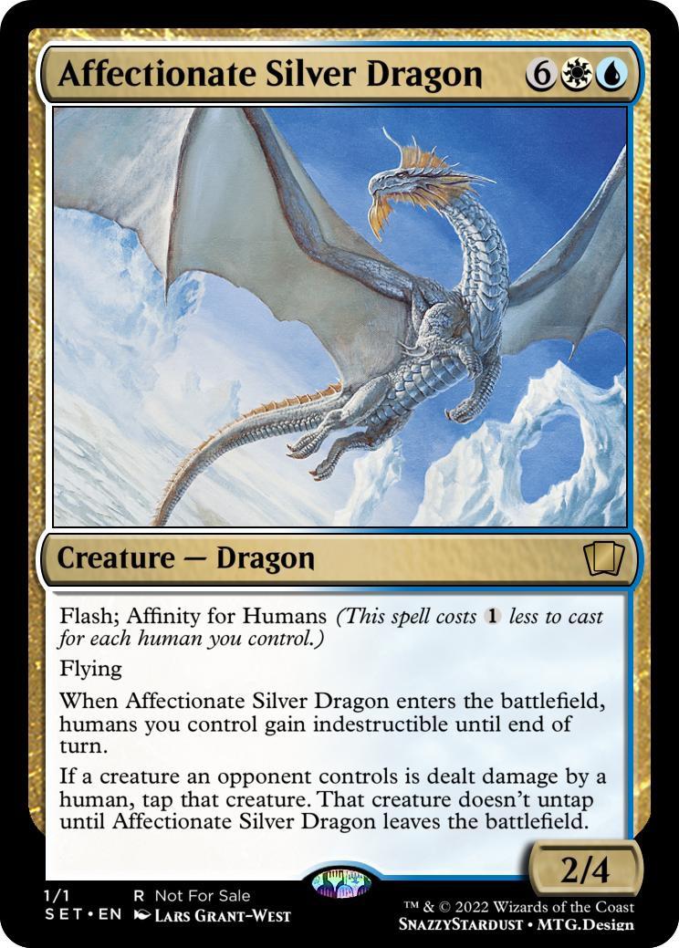 Affectionate Silver Dragon Because some dragons have an "affinity
