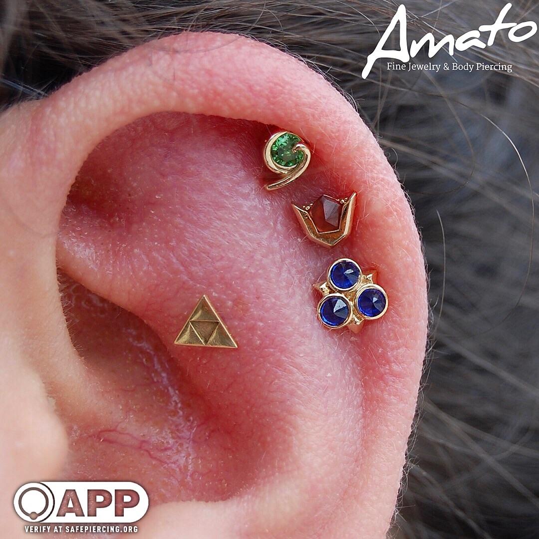 The spirit stones! Jewelry from BVLA and all piercings by Joe at Amato