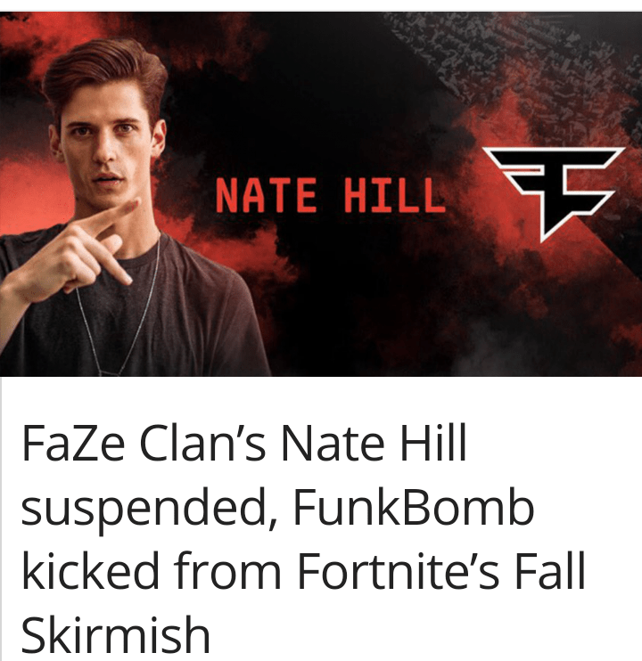FaZe has been getting banned from CoD tournaments for years now they