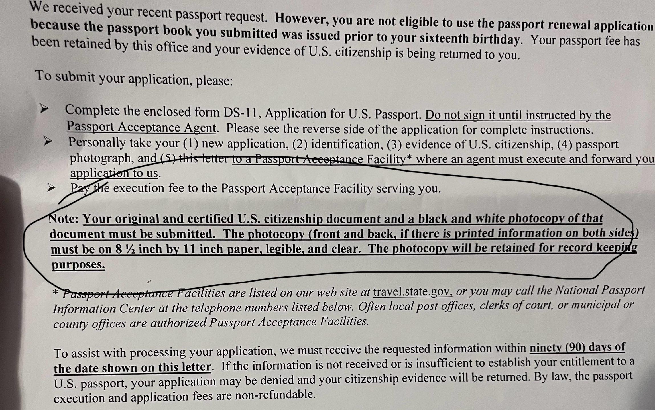 Citizen proof for passport application r/Passports