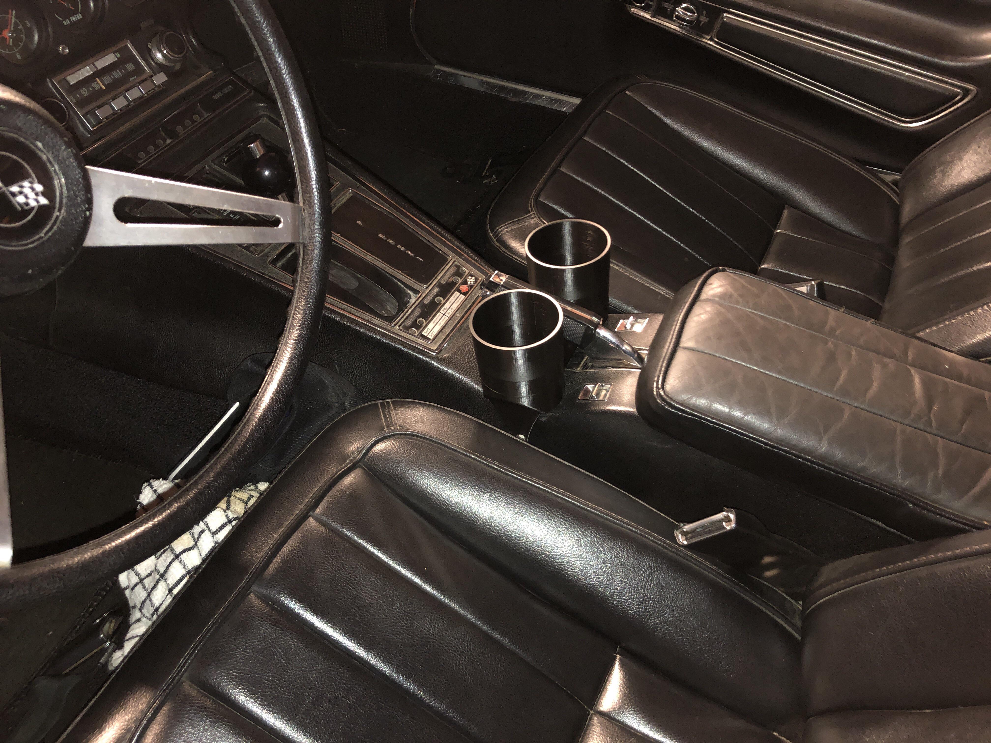 I designed and 3D printed a cup holder for my dad’s Corvette Stingray