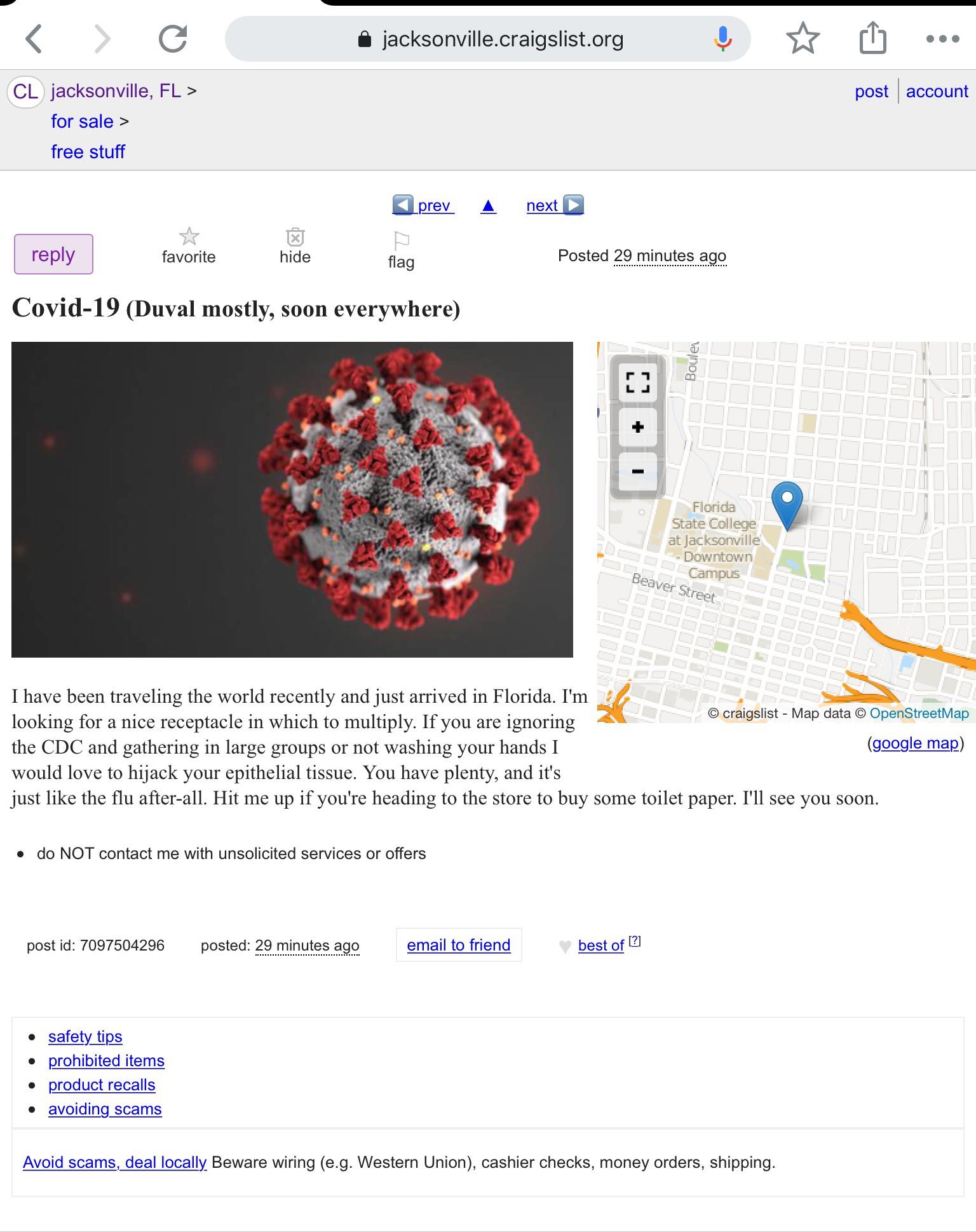 You can find anything on Craigslist these days r/jacksonville