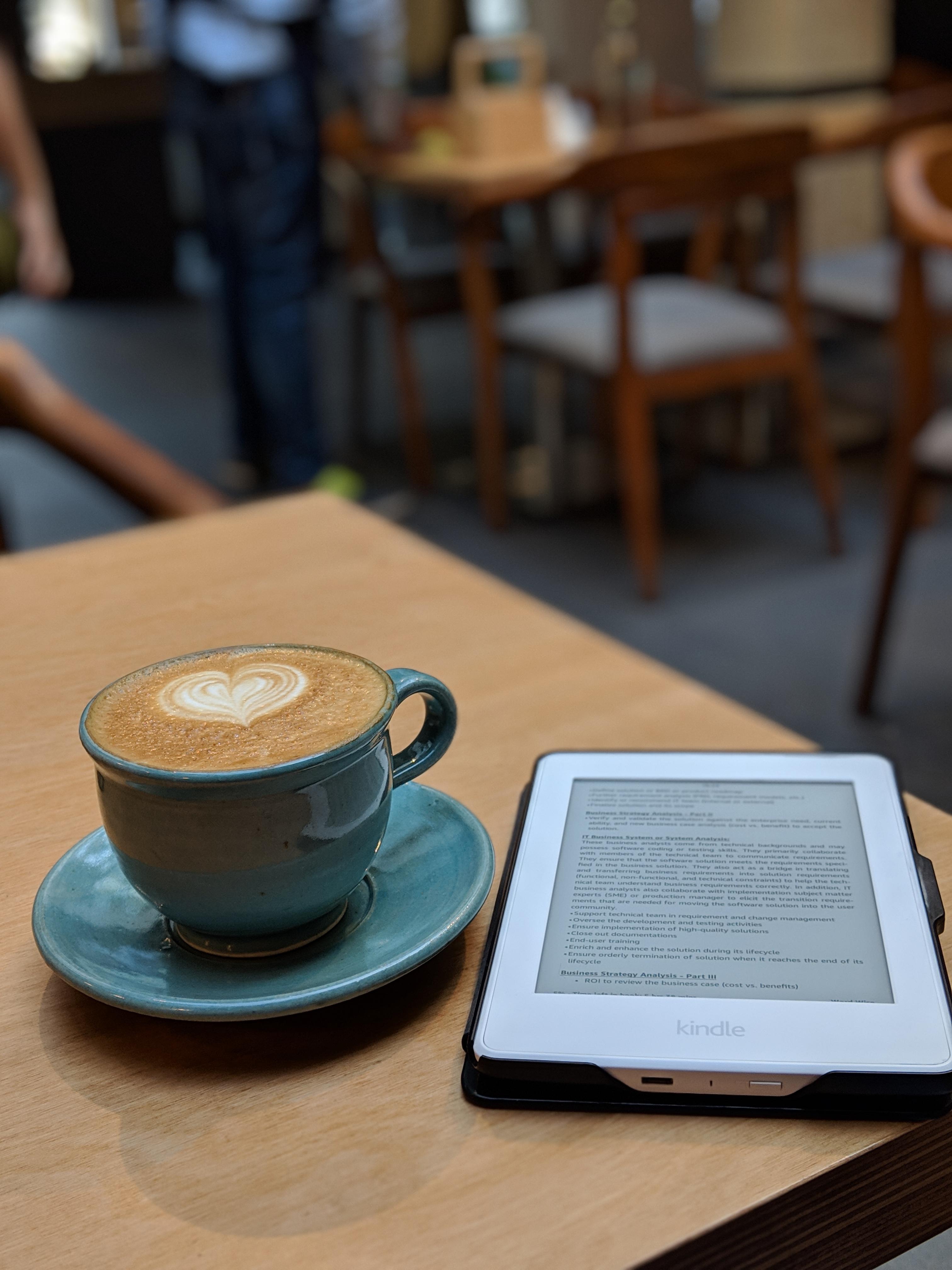 Nothing beats the combination of good coffee and a good read... r/kindle