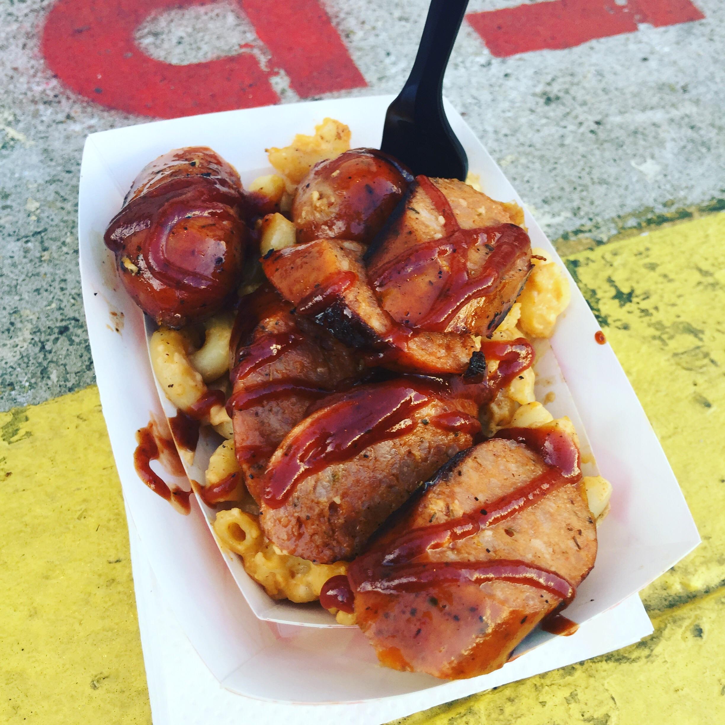 [I ate] BBQ Smoked Sausage Mac N Cheese r/food