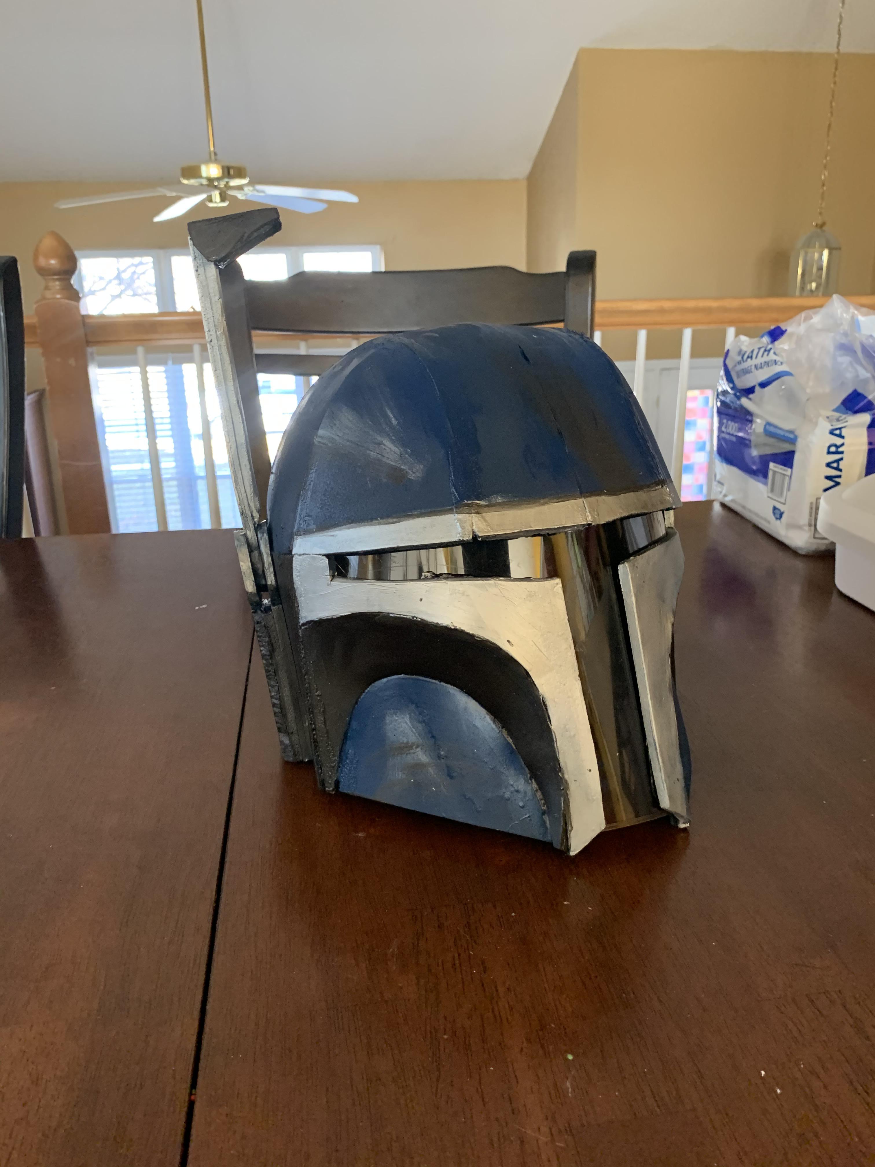 I made my own Mandalorian helmet from scratch! It’s far from perfect