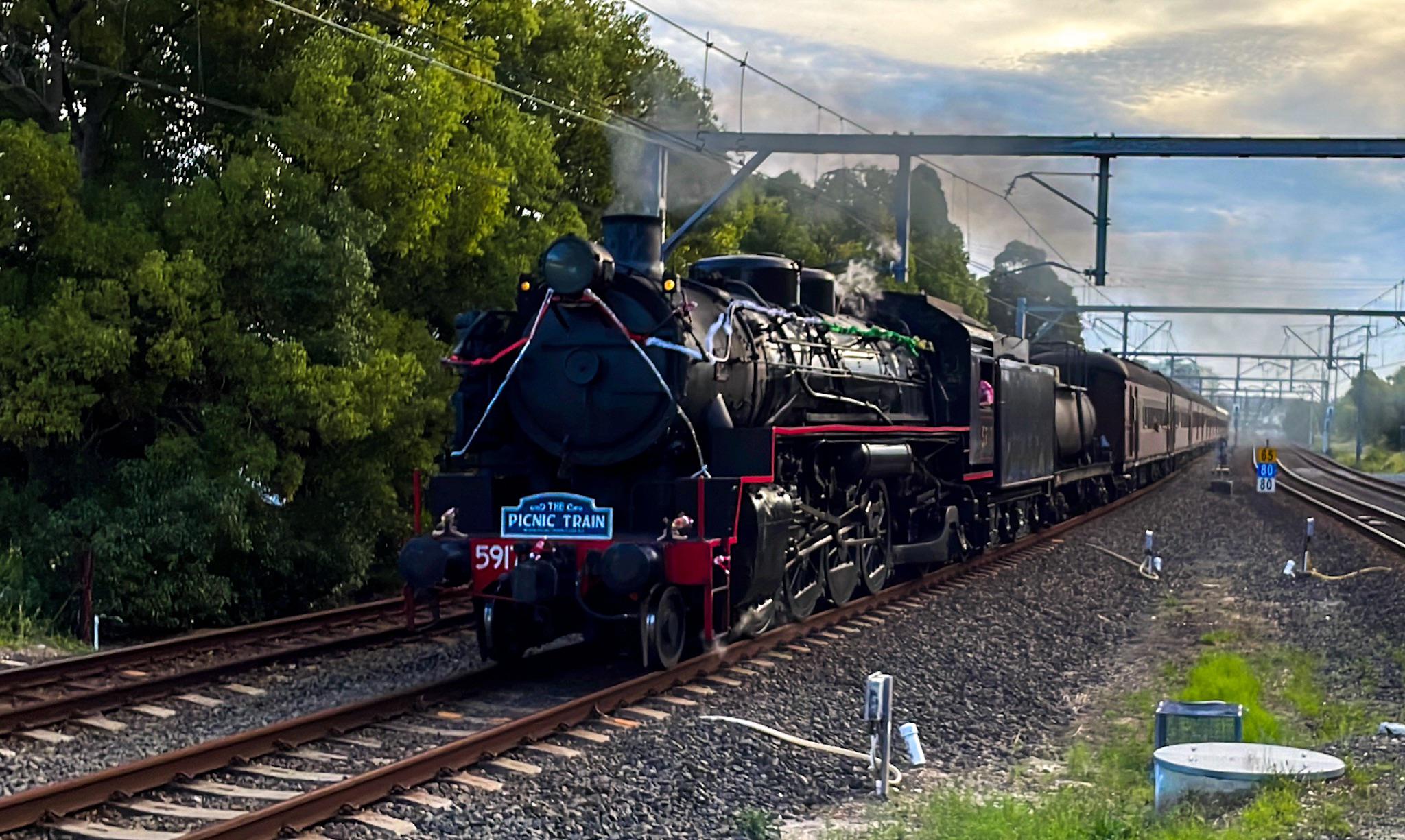 The Kiama Picnic Train, a heritage run operating on Saturday and Sunday
