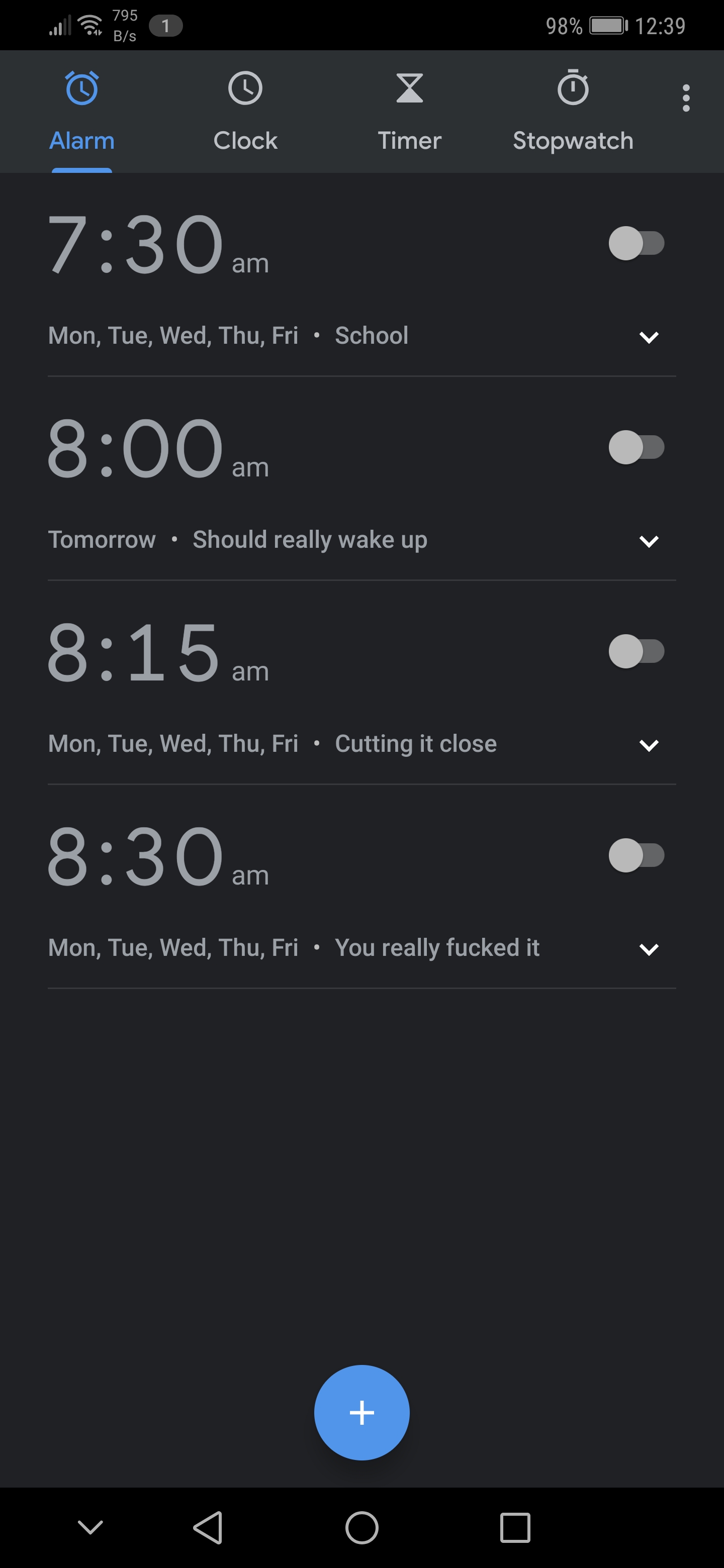 Rip Google clocks 20122019, I shall sleep in peace r/6thForm