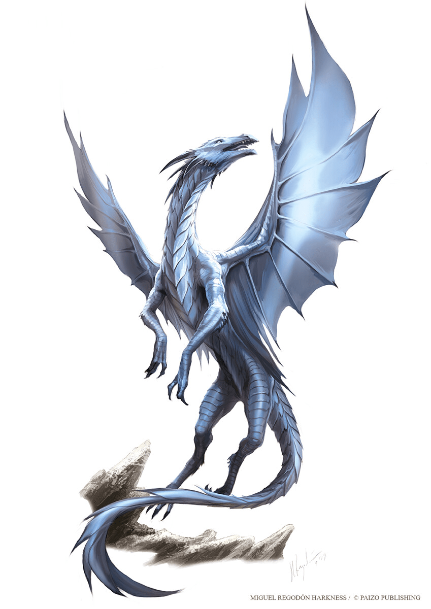 Adult Silver Dragon by Miguel Regodón Harkness r/ImaginaryDragons