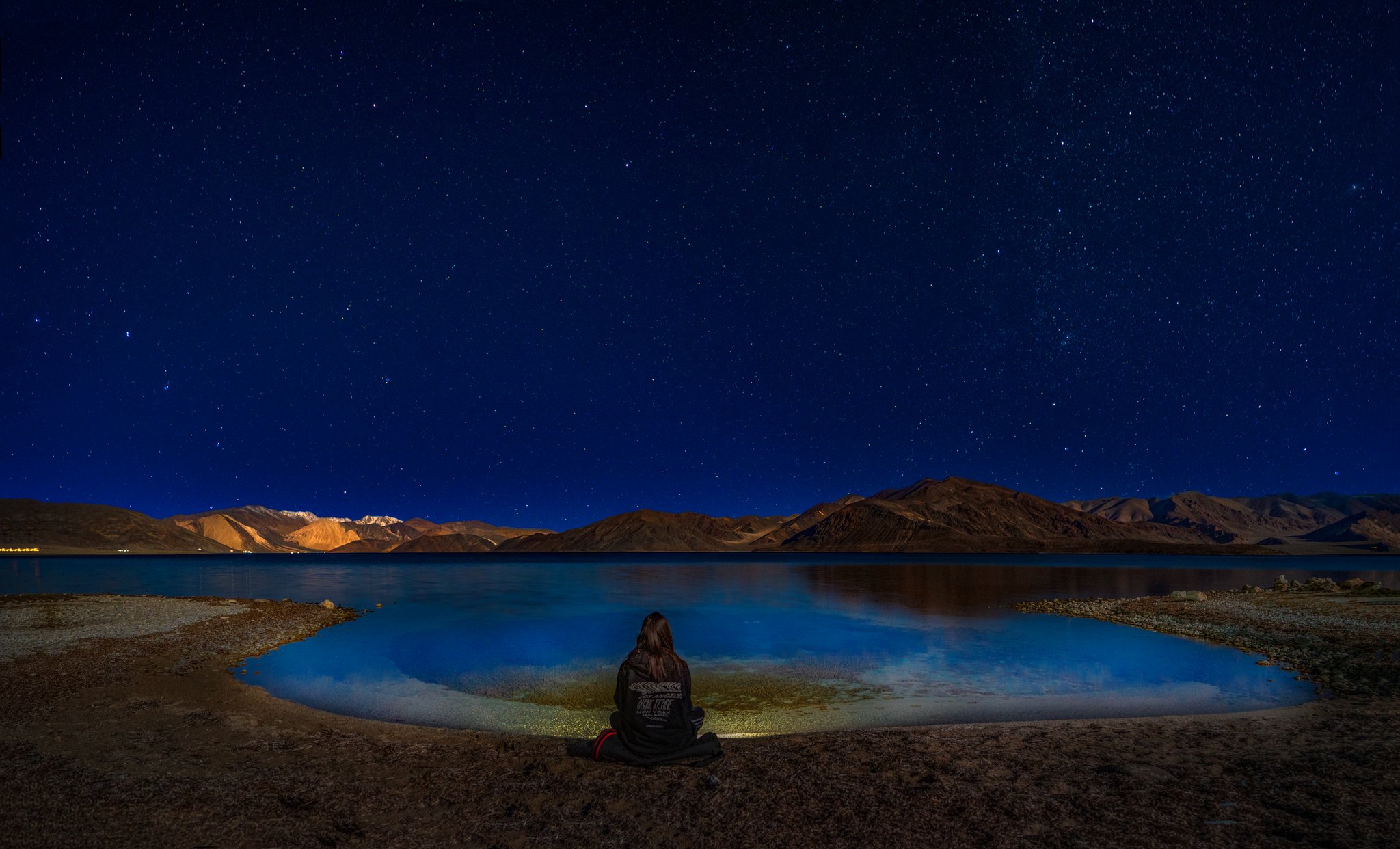 'The Silence of the Sky' by Dorje Angchuk at Pangong Sarai at Mann