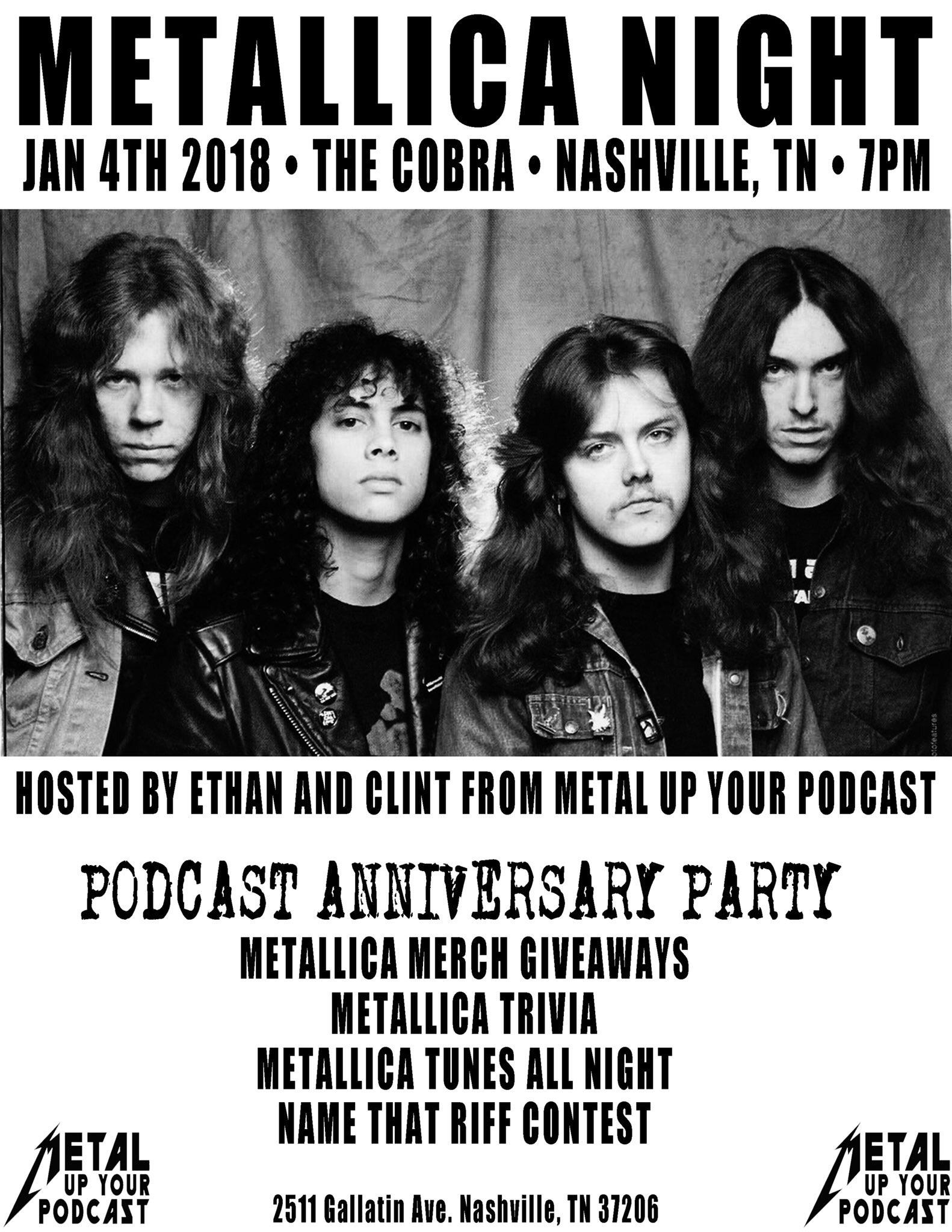 Metal Up Your Podcast Anniversary Party! Anyone in or around Nashville