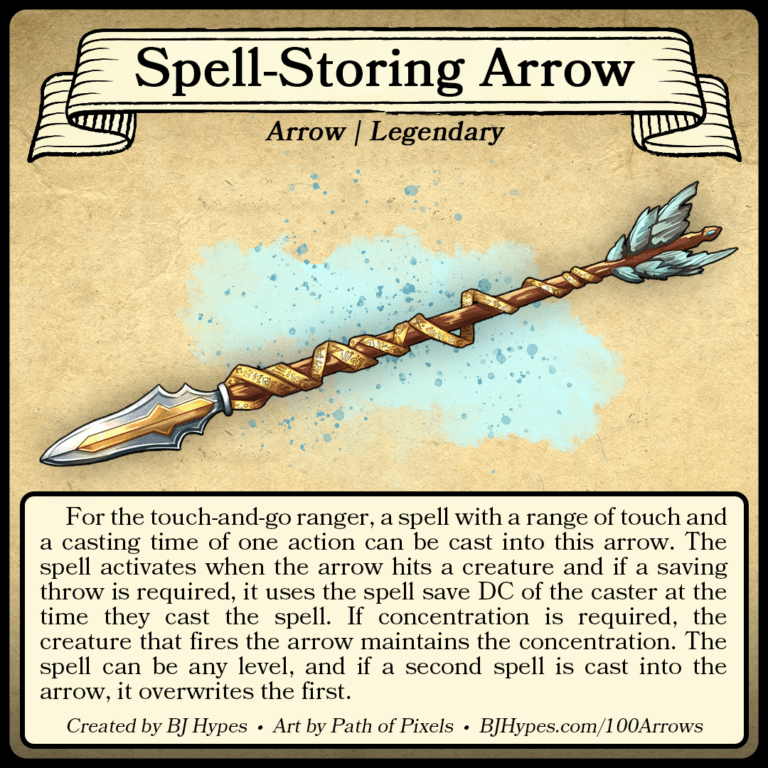 [OC] SpellStoring Arrow 3/100 r/DnD