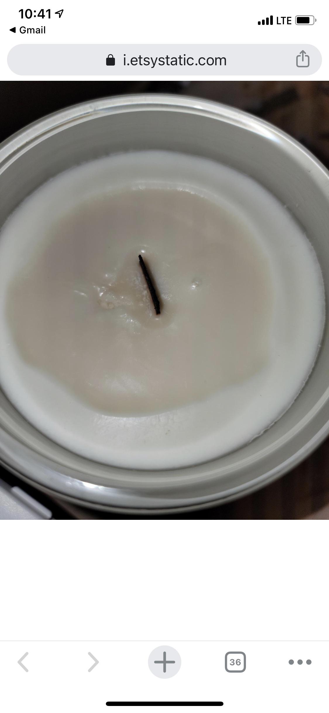 Customer wants refund because candle won’t light due to “sink hole