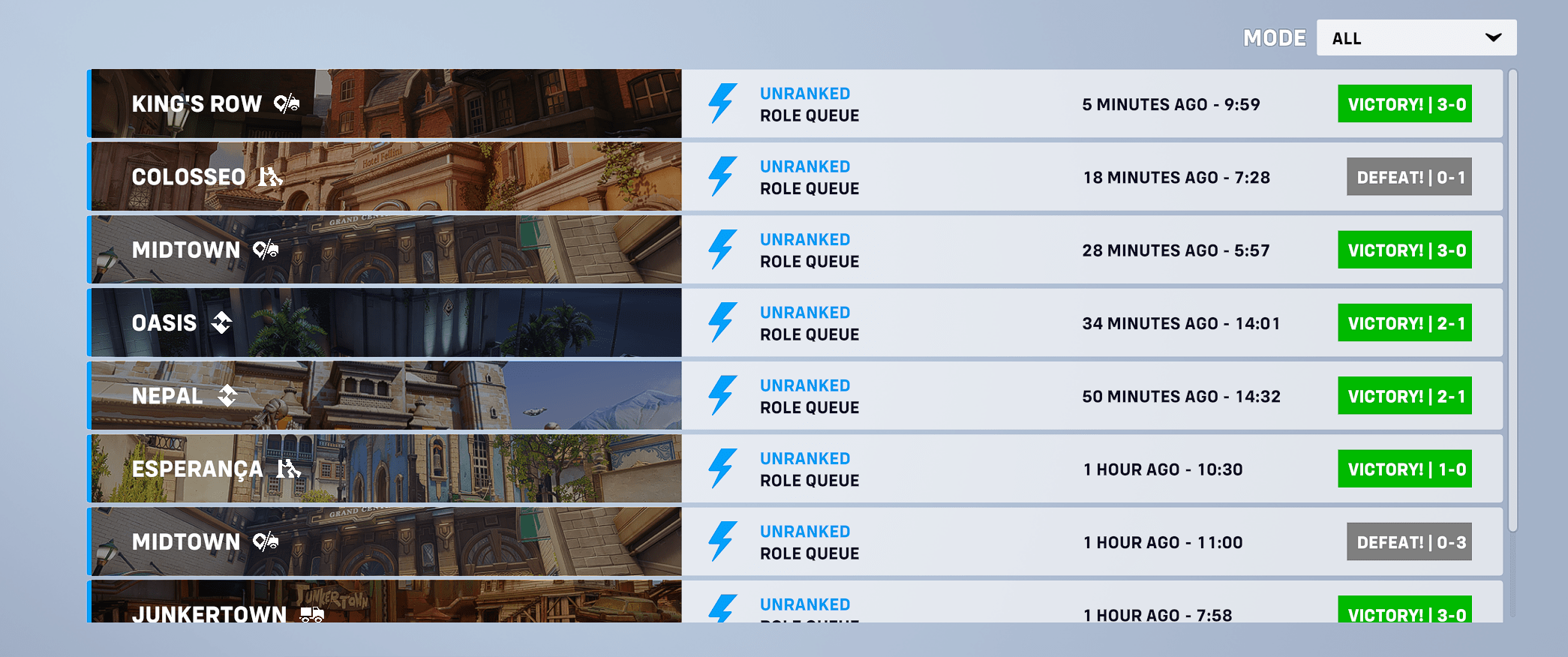 Overwatch 2 finally playable (History now showing in the logical order