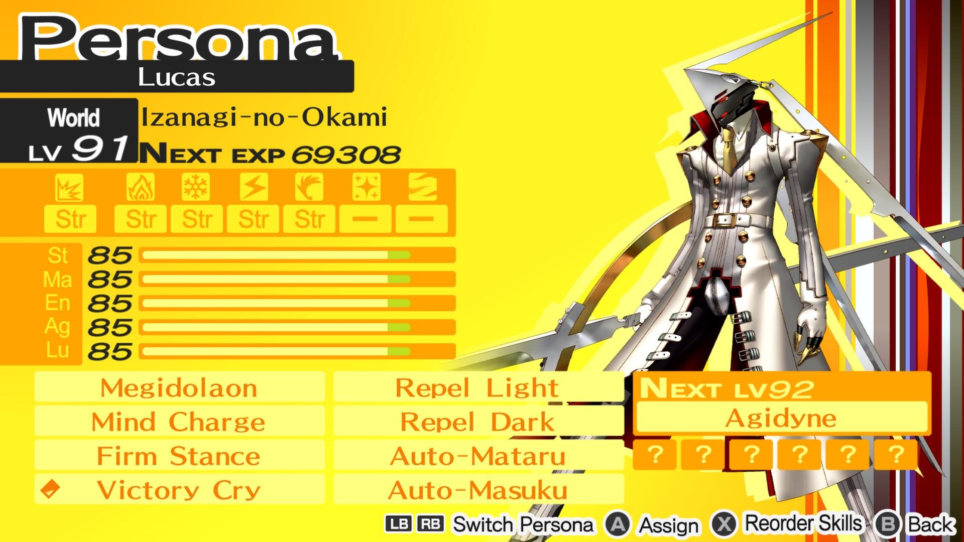 IzanaginoOkami Build Help r/persona4golden