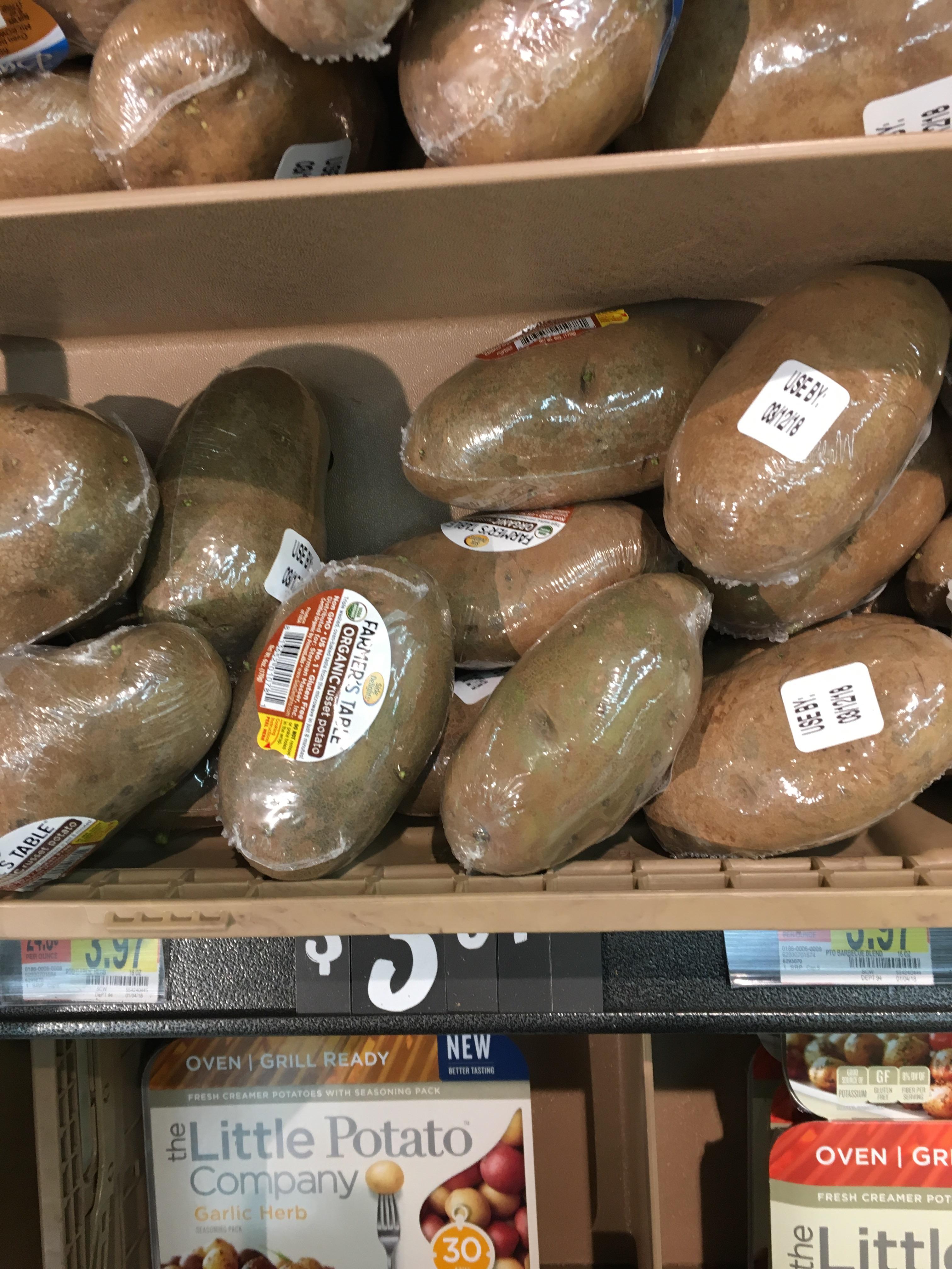 These potatoes individually wrapped in plastic r/mildlyinfuriating
