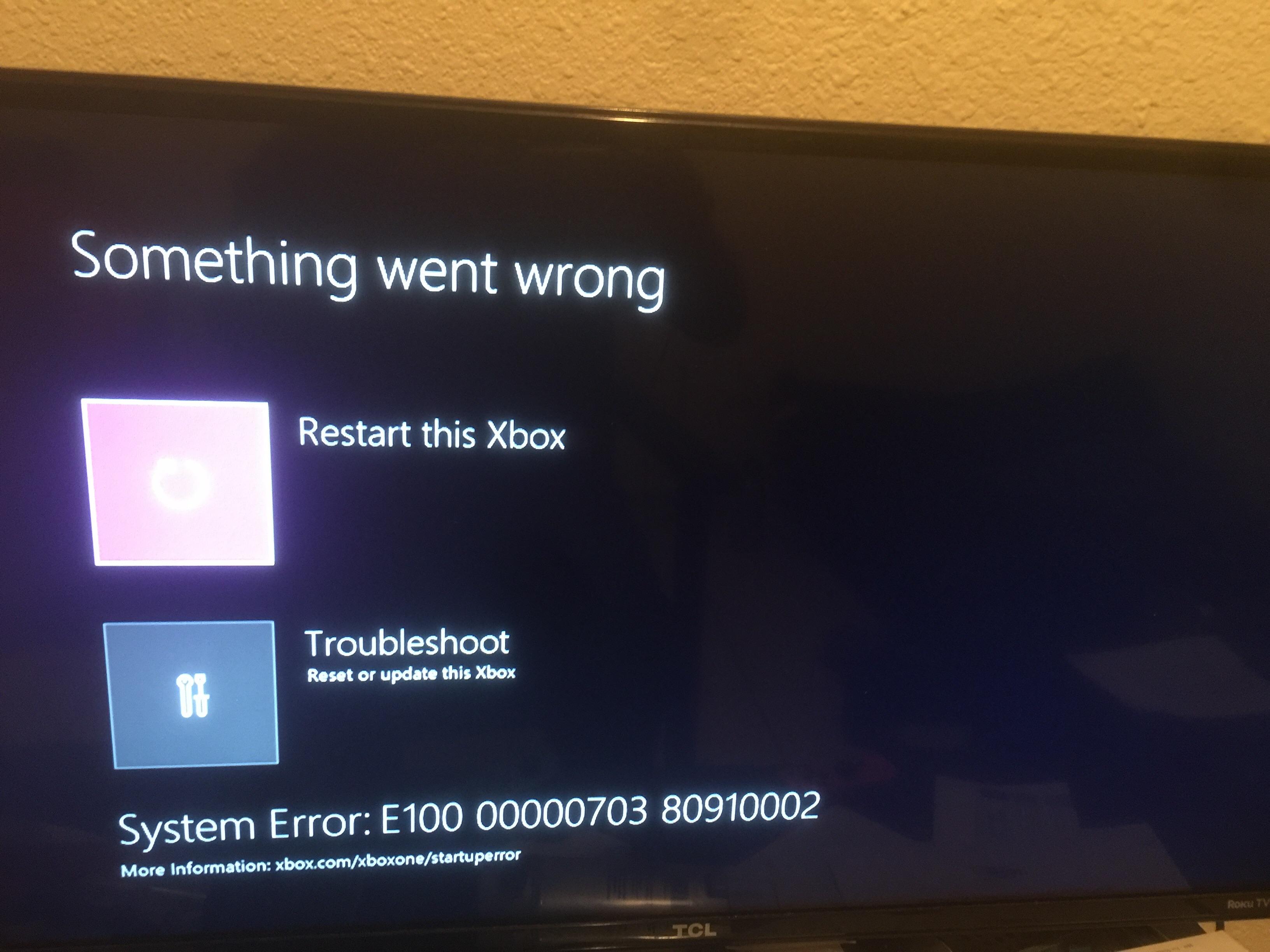 Came home to it updating and then going to this, I did multiple