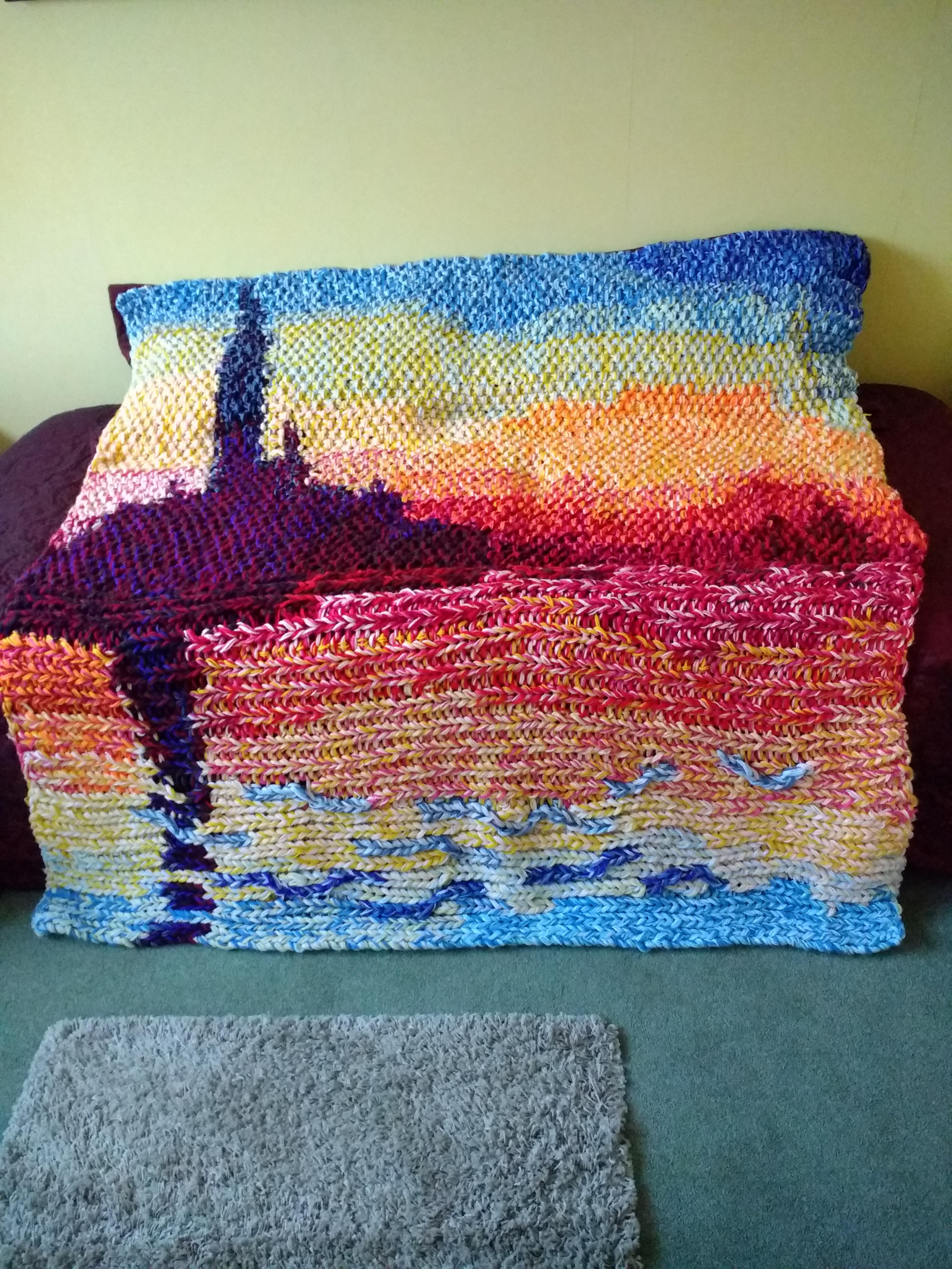 Knitting with big needles. r/knitting