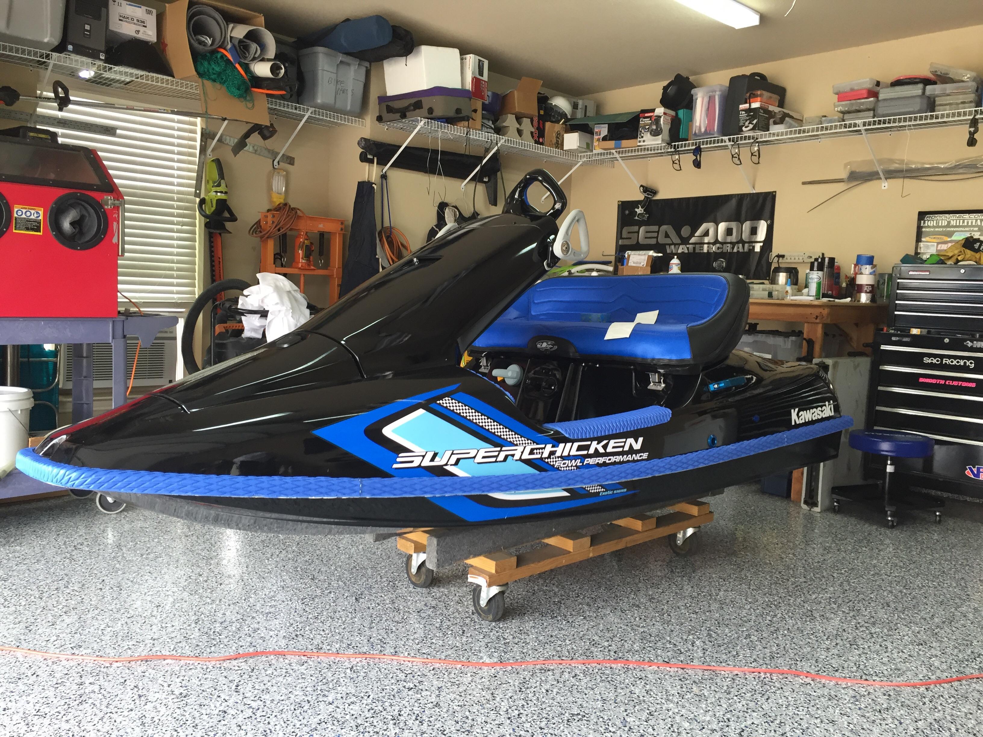 Project complete. '93 Kawasaki superchicken r/jetski