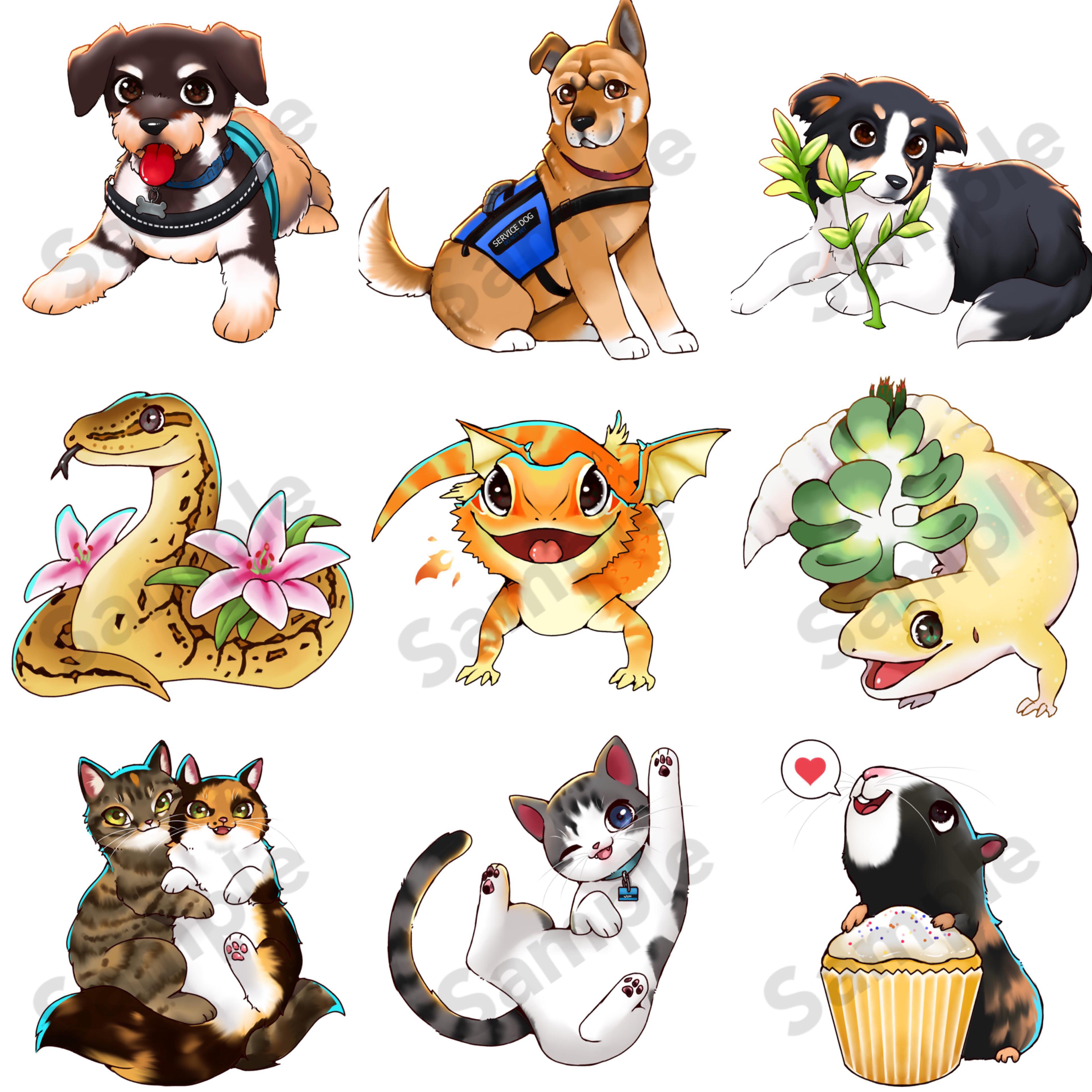 [For Hire] Turn your pet into cartoon for 15! More info in comment