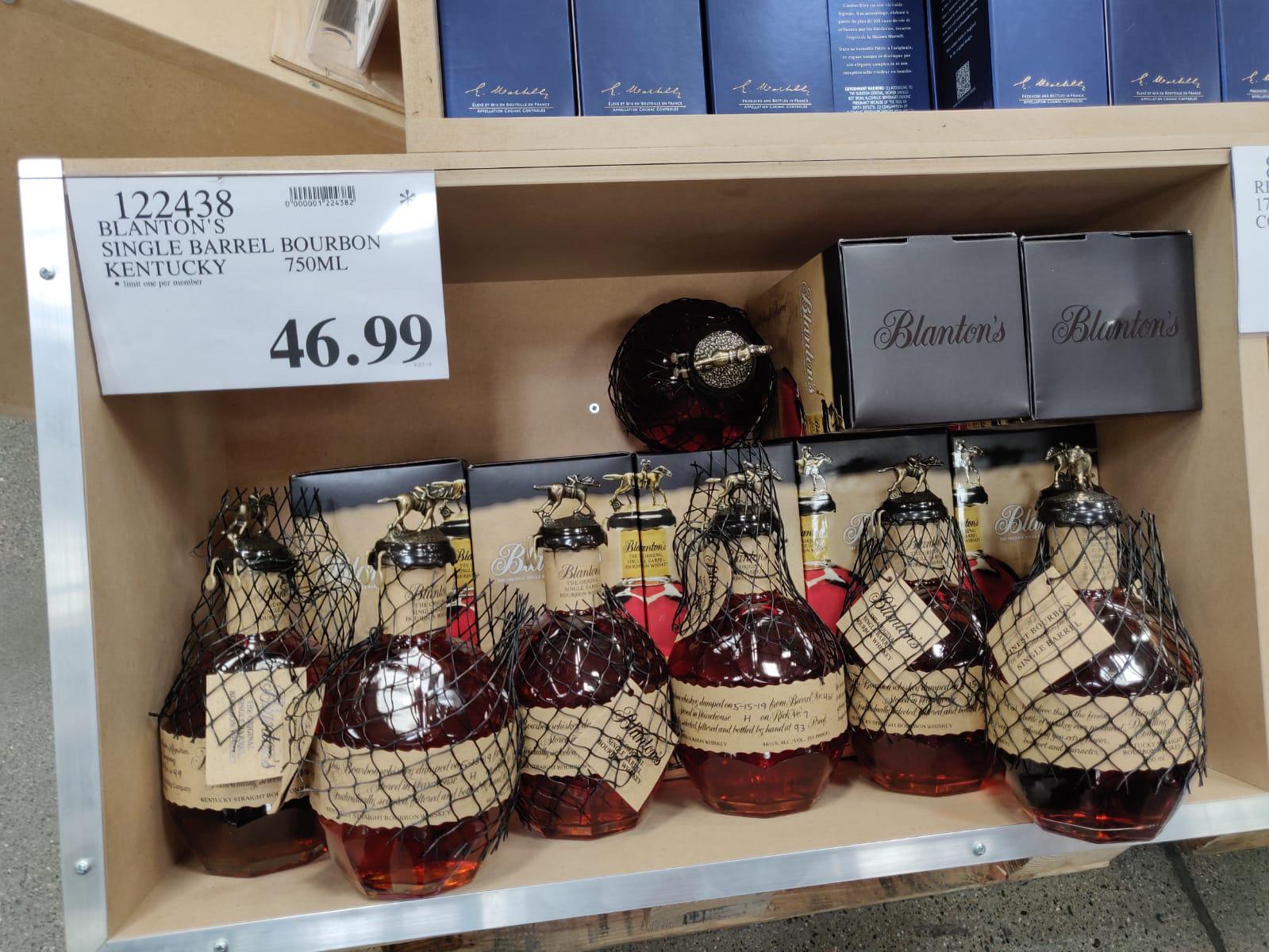 Blanton’s Bourbon Costco for 46.99 **San Jose Automation location