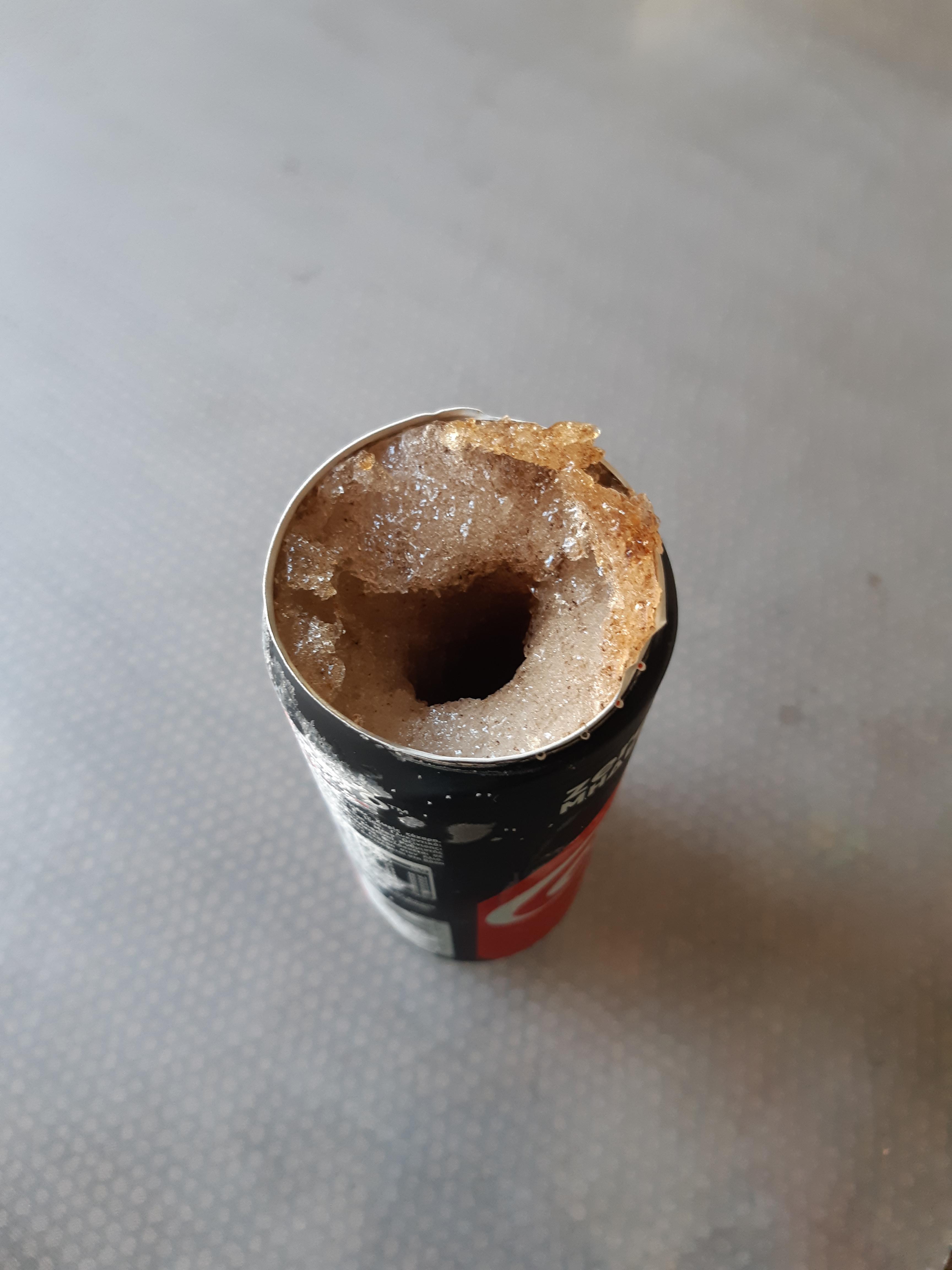 I a coke zero in the freezer which then exploded. Would not