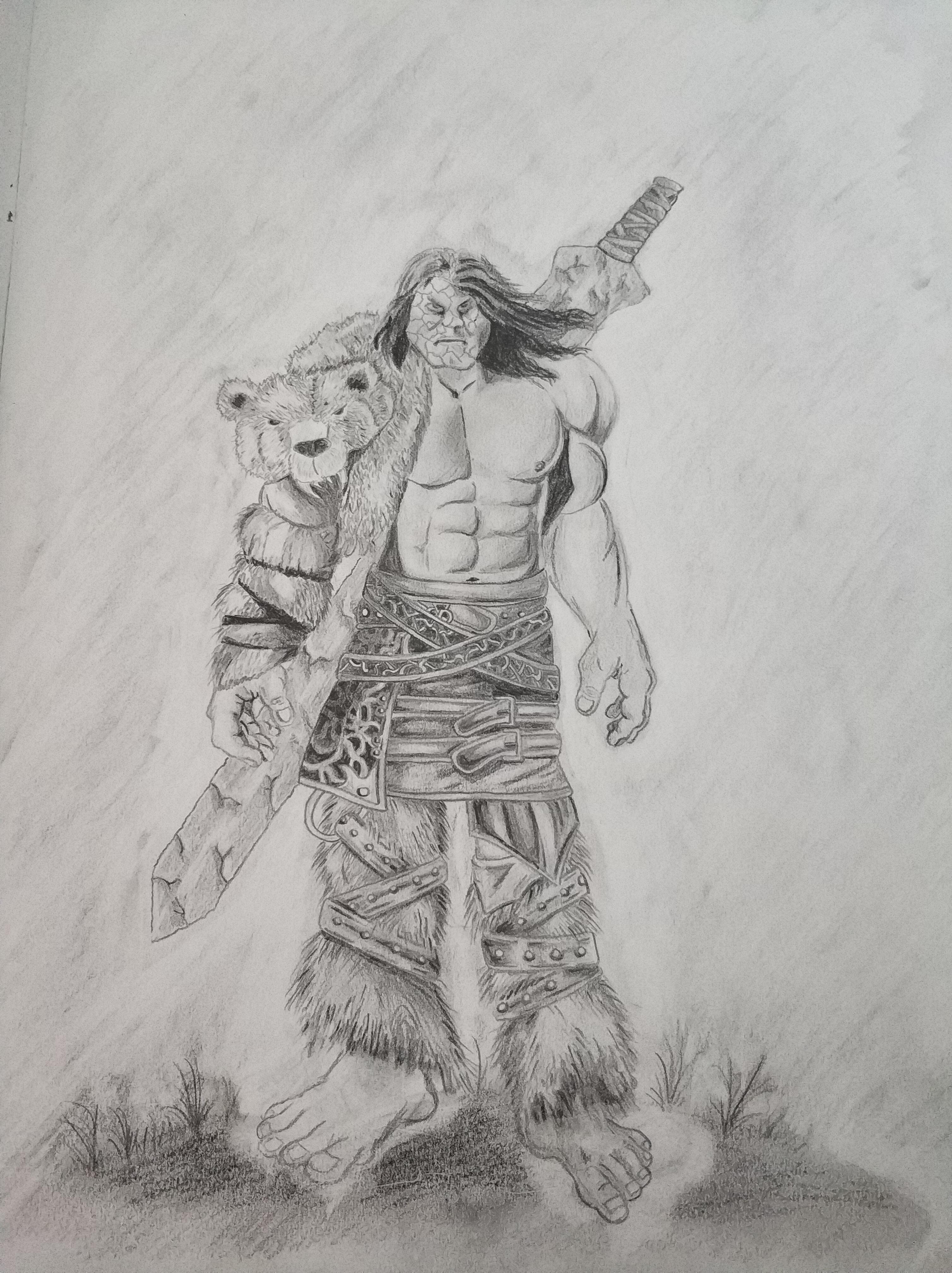 My interpretation of Karsa Orlong, by far the greatest character