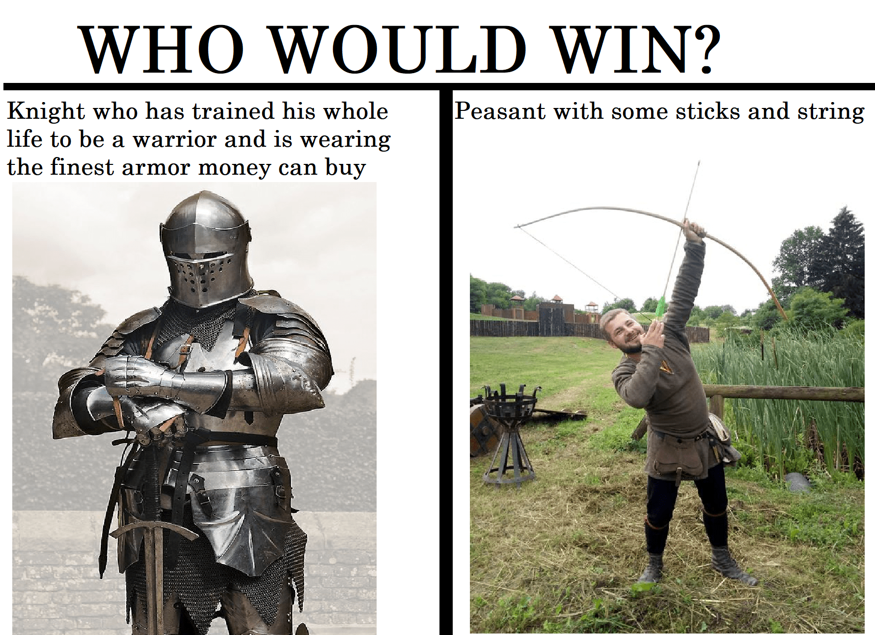 Archery is just long range stabbing r/memes
