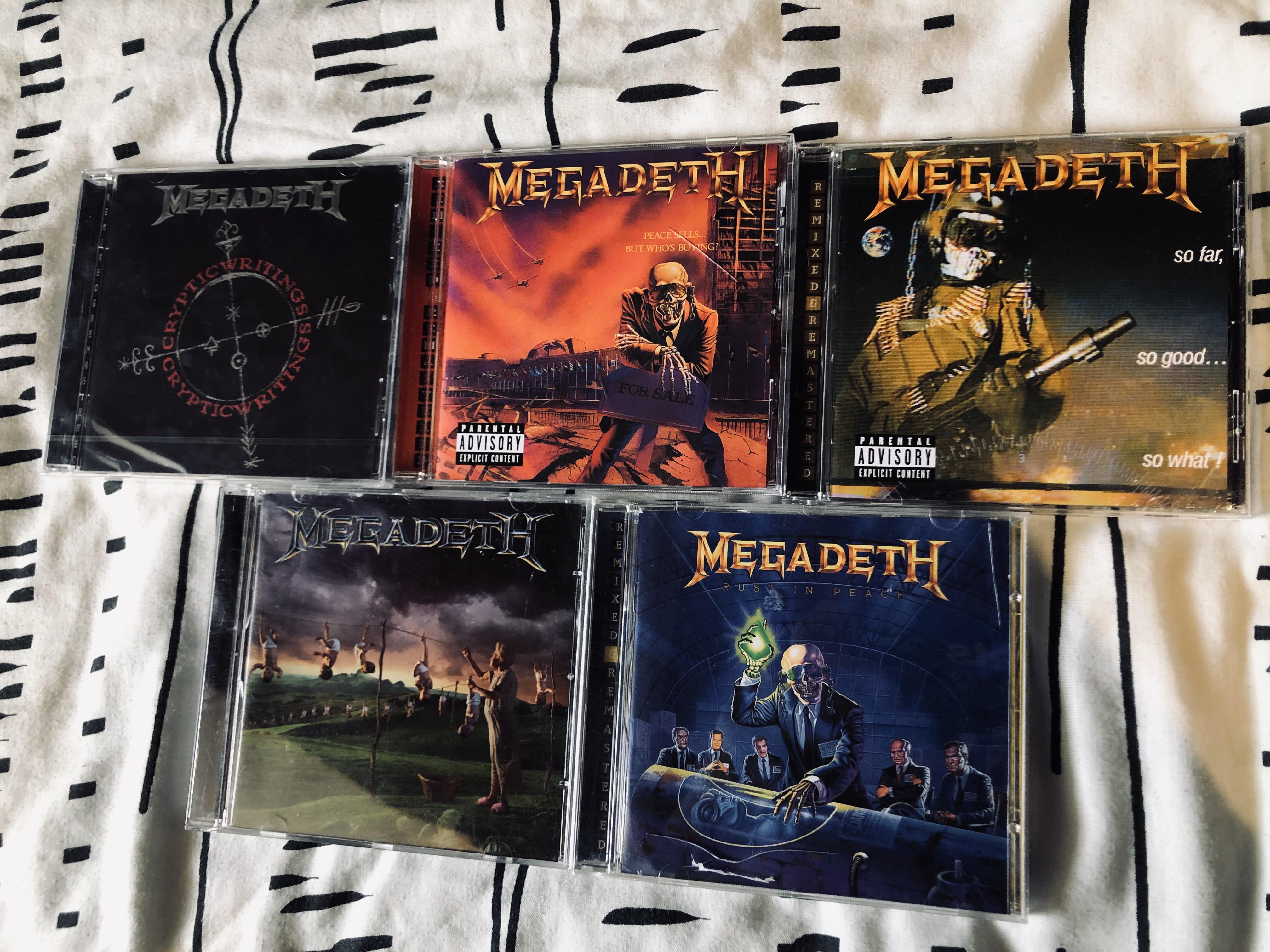 Update to my slowly growing megadeth collection! Newest addition Cryptic Writings ) r/Cd