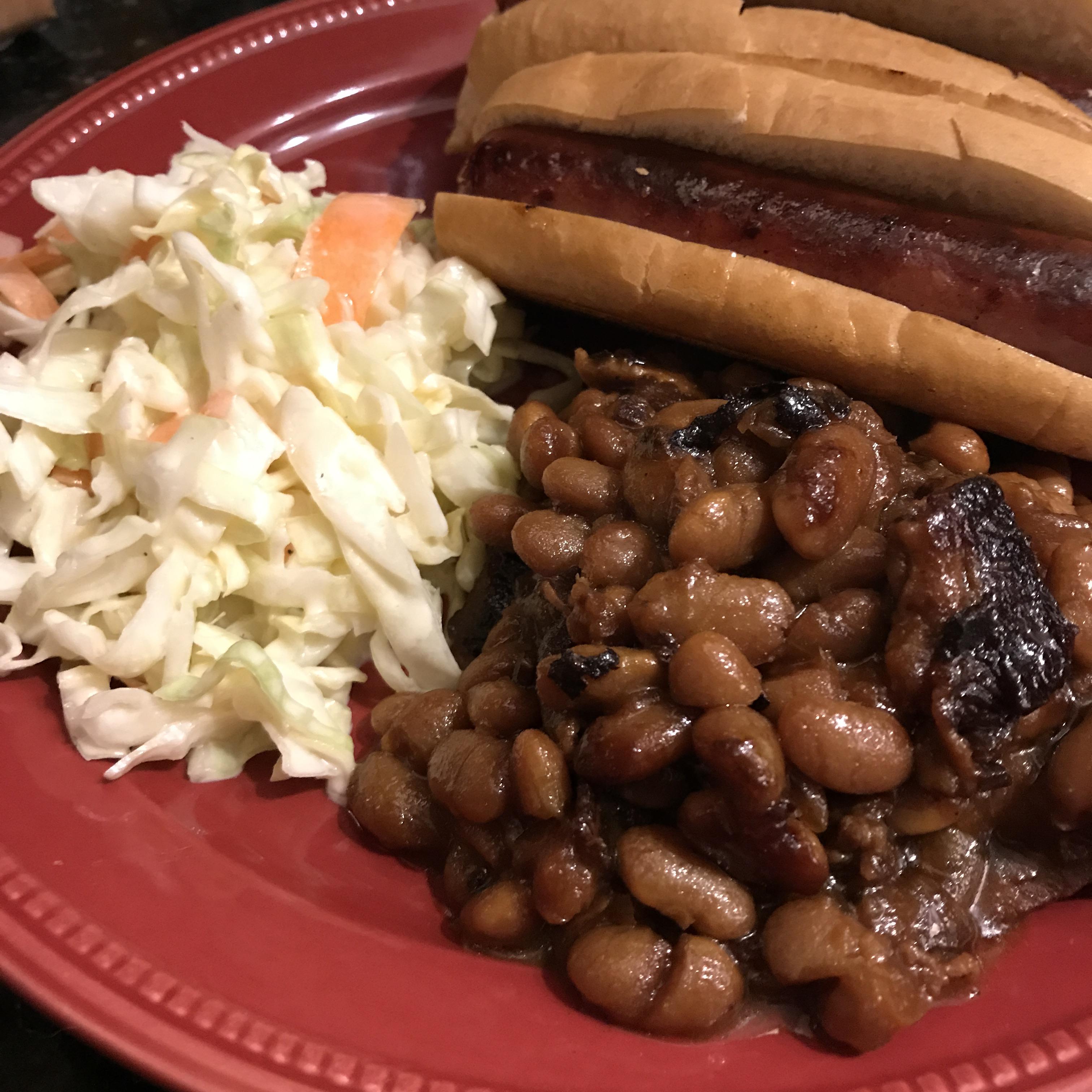 Week 15 Beans Baked Beans with Hot Dogs & Coleslaw r/52weeksofcooking