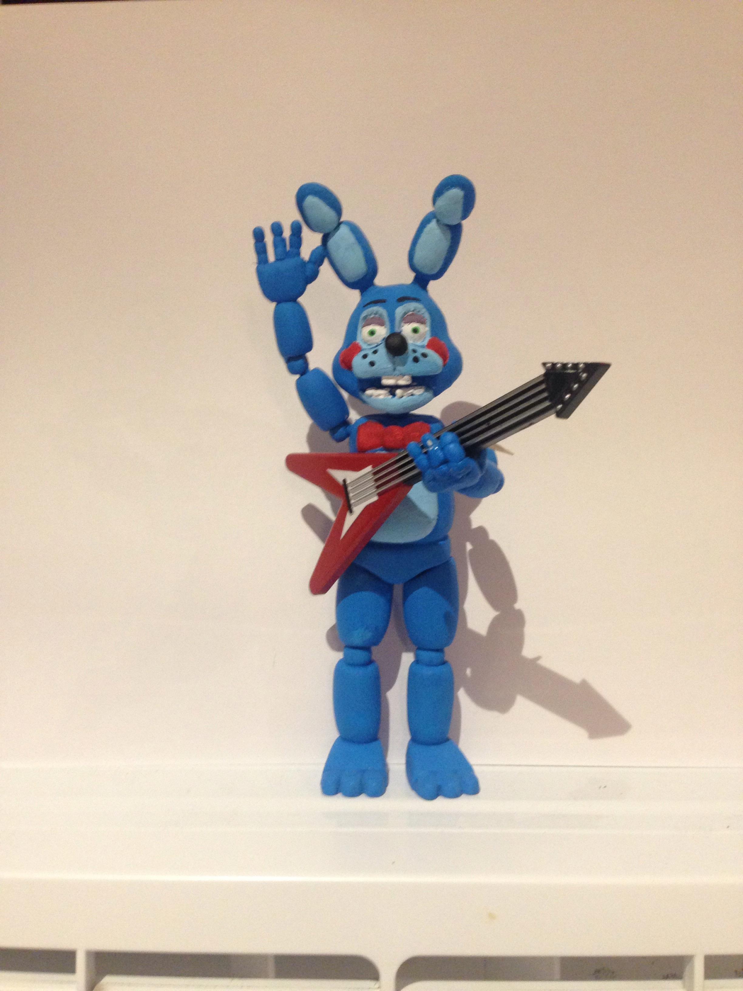 My Custom Toy Bonnie Figure I Made r/fivenightsatfreddys