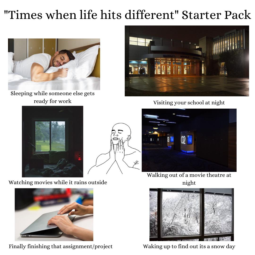“Times when life hits different” example pack r/examplepacks