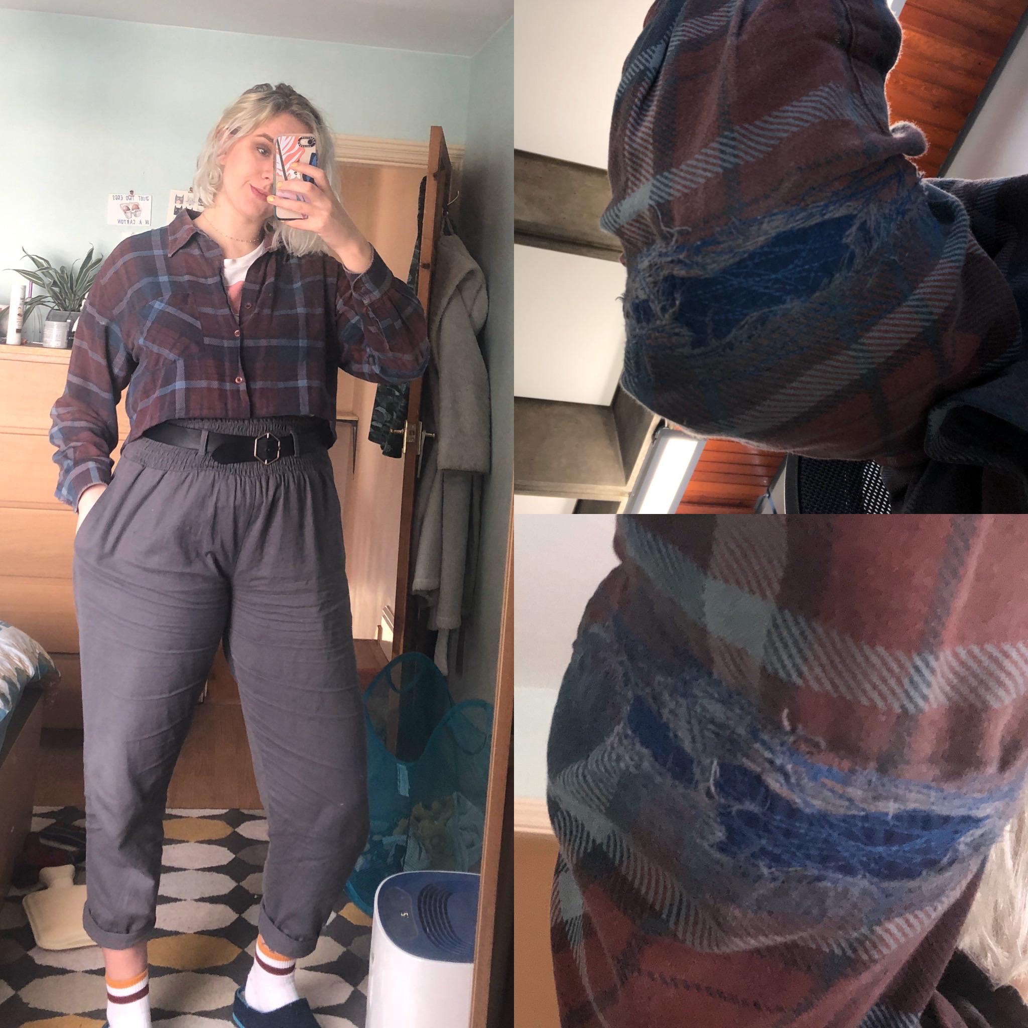 A much loved shirt had a giant rip across the elbow and was a bit