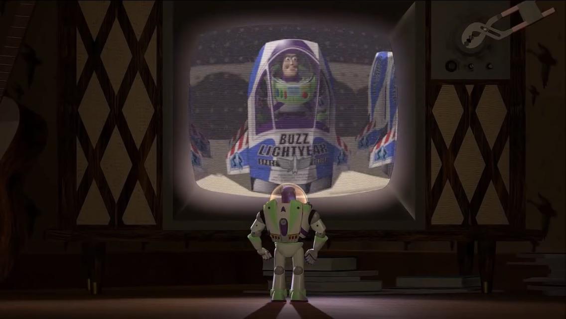 In Toy Story (1995) the TV in Sid’s house has a pair of pliers where
