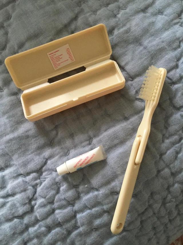 My mom’s Delta toothbrush kit from the 70’s MyConfinedSpace