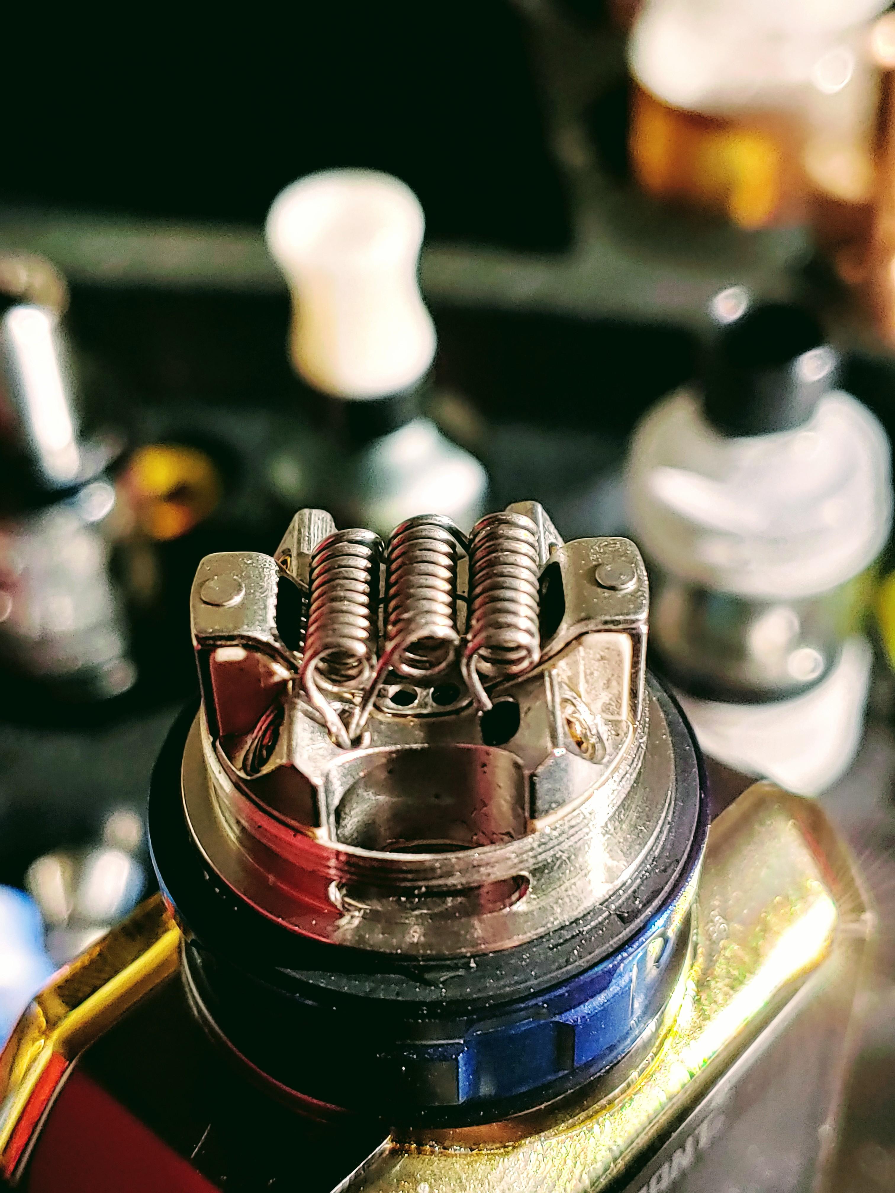 Triple Coil in the Kylin 2 RTA 24G Kanthal 10 wraps 2mm ID .21 ohms