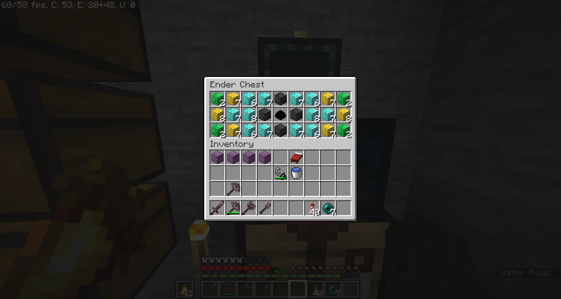 Just made the prettiest ender chest storage i've ever seen r/Minecraft