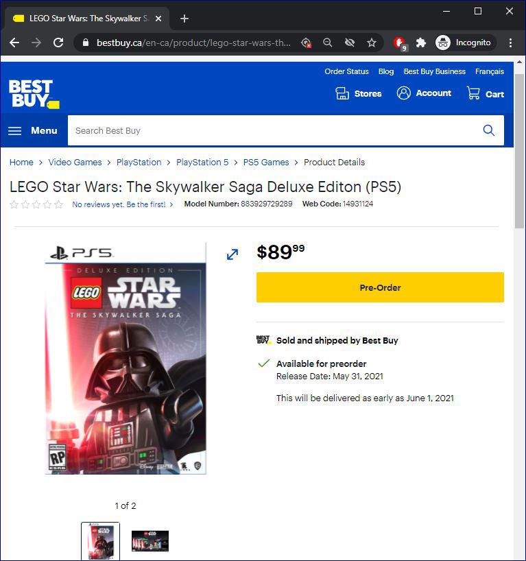 Lego Star Wars Skywalker Saga May 31 release date? legogaming
