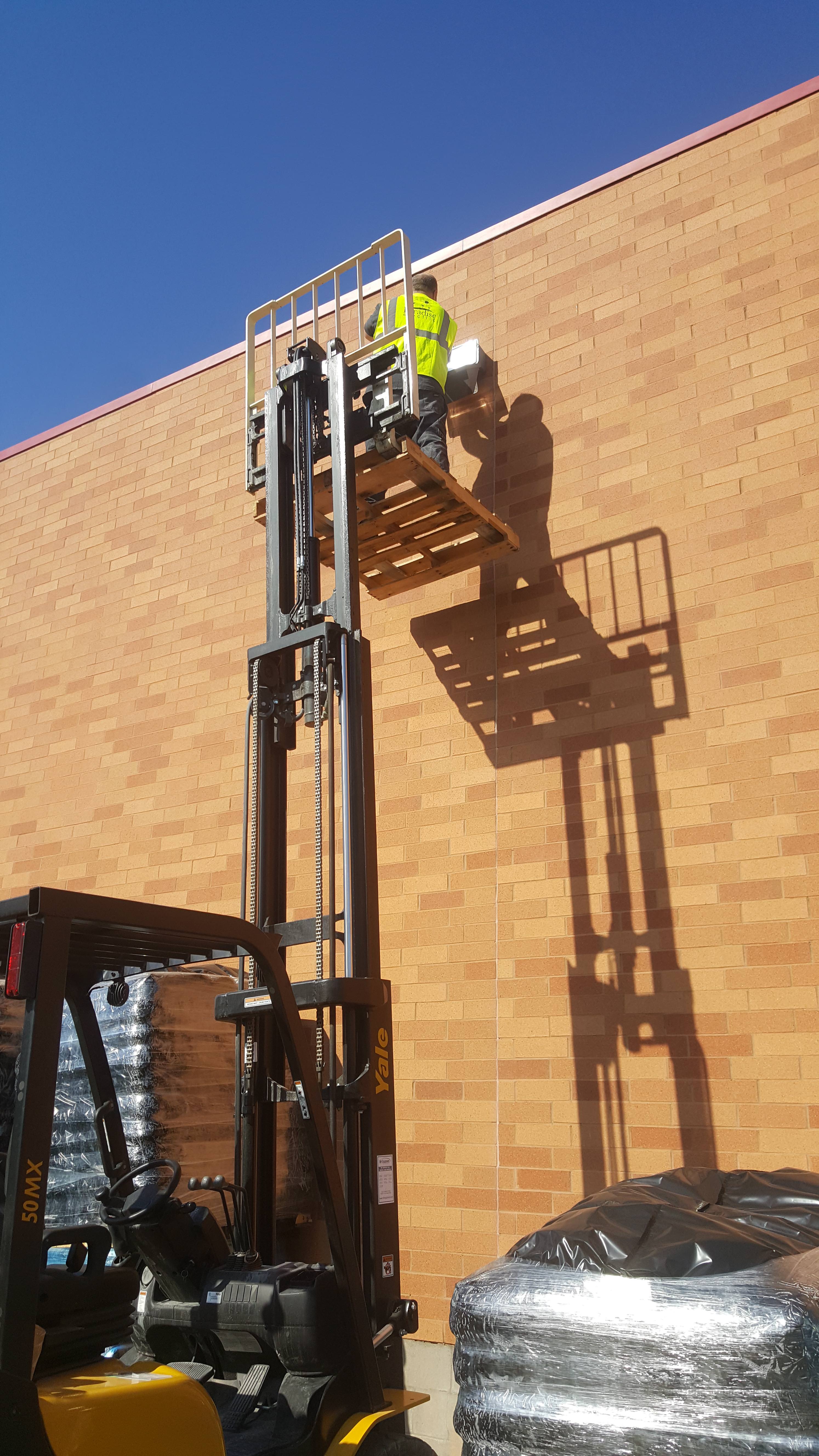 And to think this is normal when the scissor lift won't go up on uneven