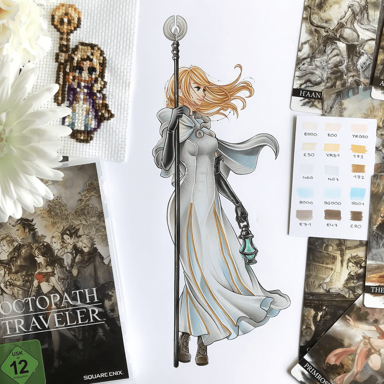 Ophilia Octopath Traveler Artwork [+ Giveaway] NintendoSwitch