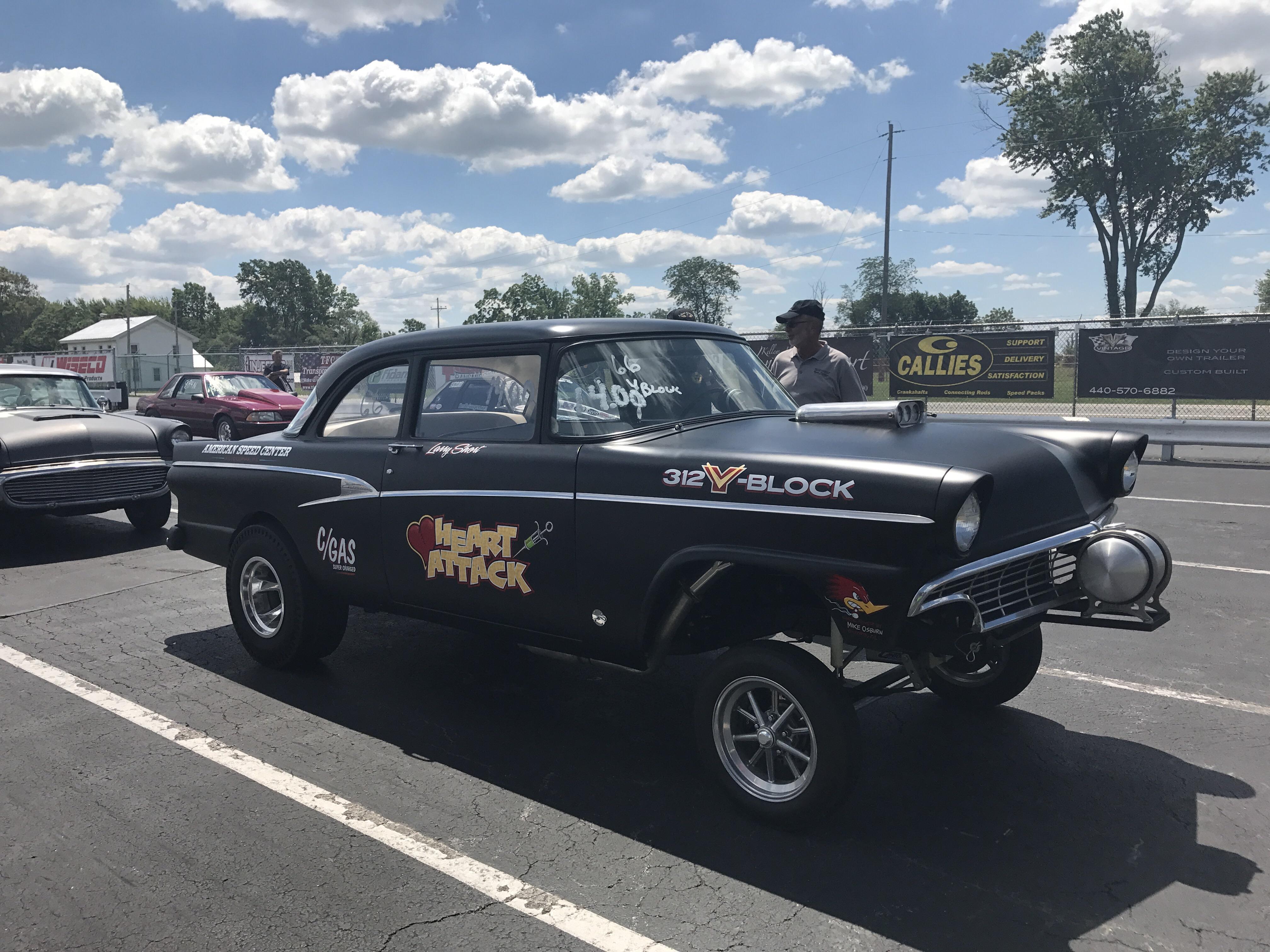 56 Ford Gasser Today in Norwalk, Ohio at Summit Motorsports Park r/Ford
