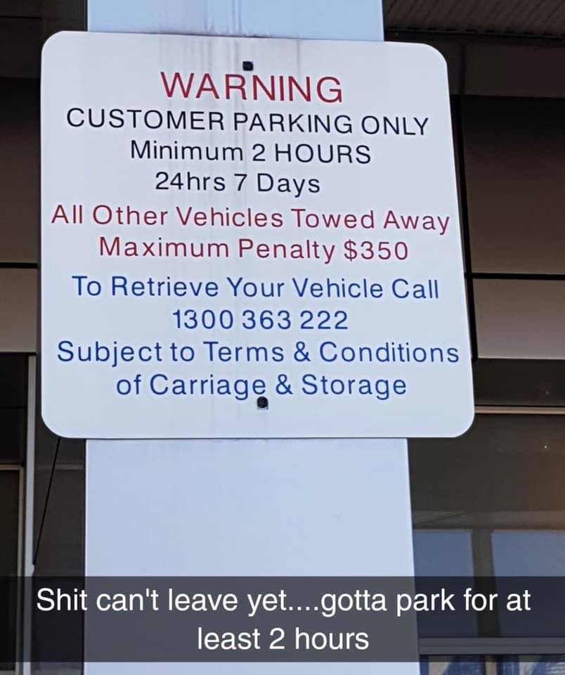 2 hour minimum parking r/ThanksManagement