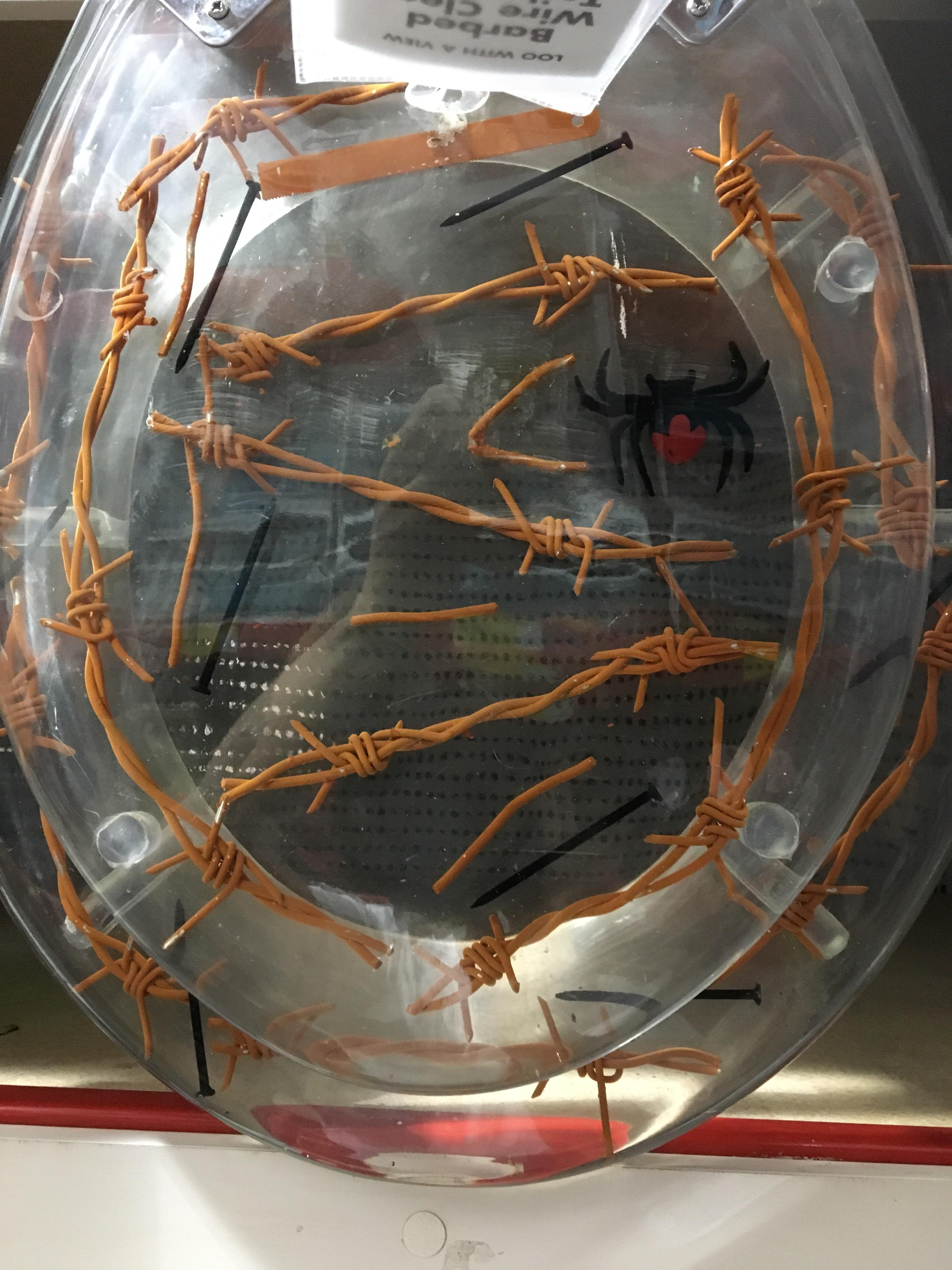 Clear Barbed wire toilet seat r/ATBGE