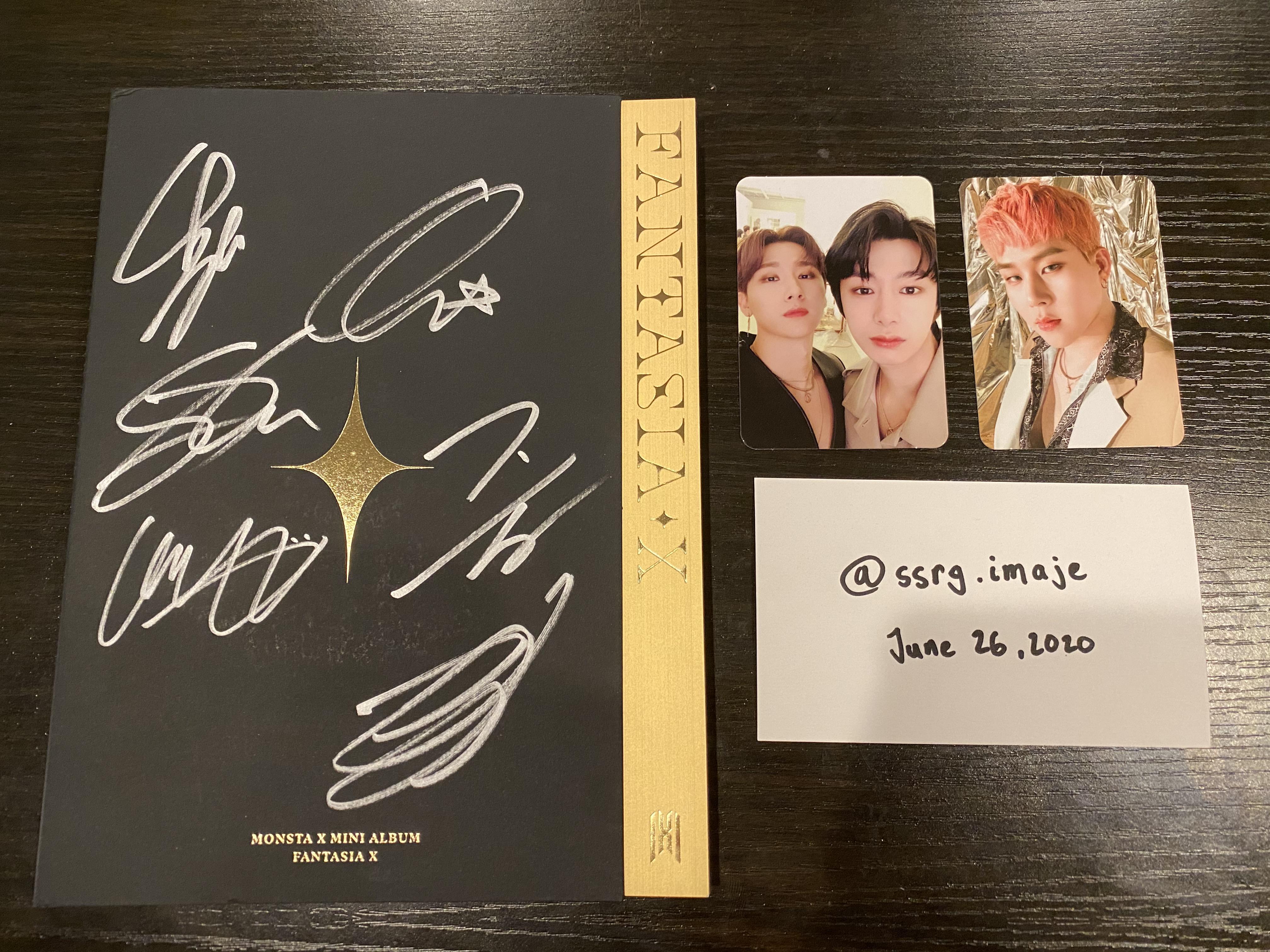 My signed MONSTA X FANTASIA X album! r/SuperStarStarship