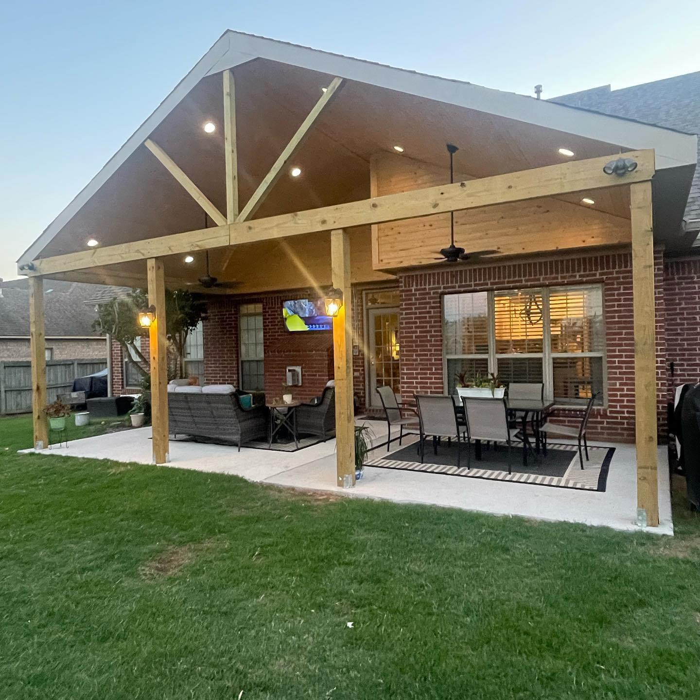Interesting covered patio. r/Construction