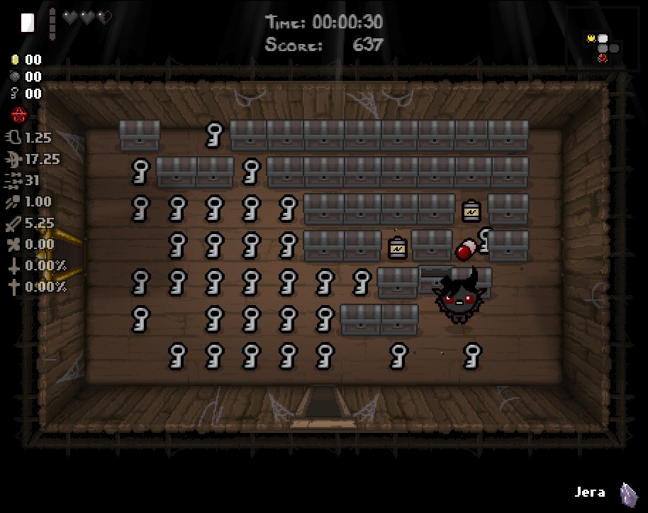 JERA + BLANK CARD IN 1ST FLOOR r/bindingofisaac