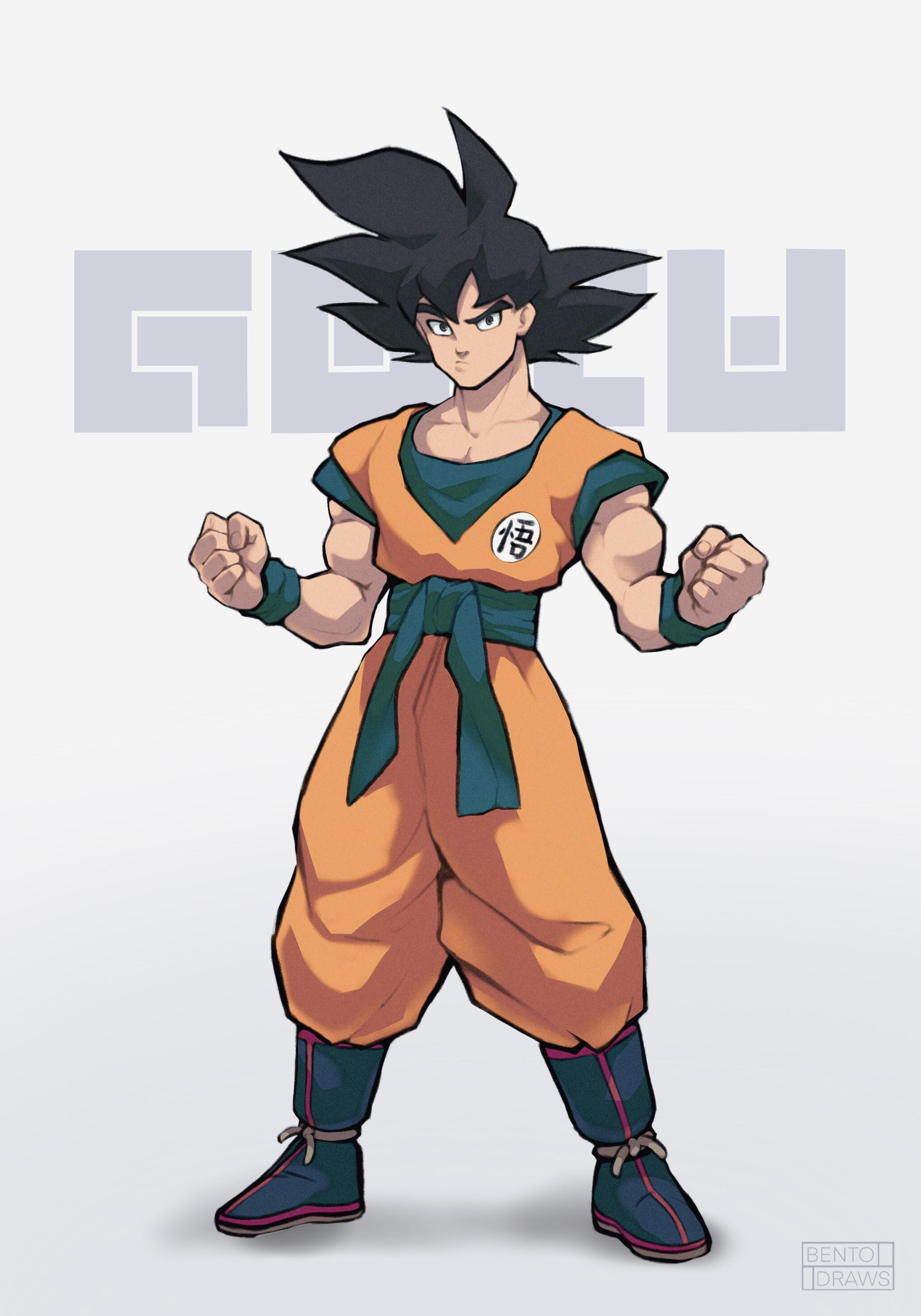 I drew my own character design for Goku r/dbz