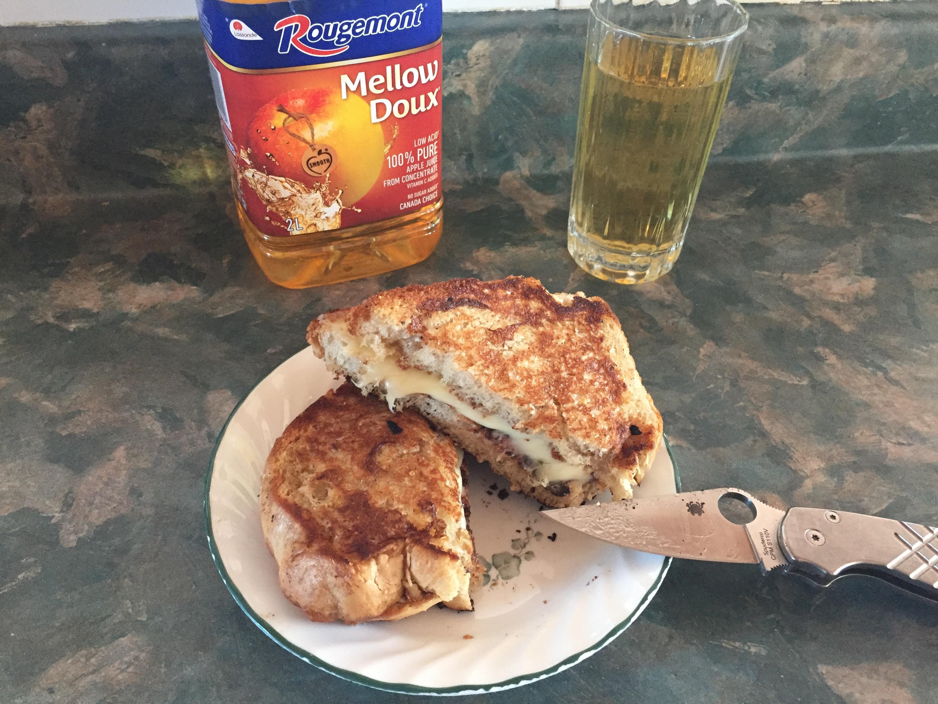 Jalapeño Monterey Jack cheese on thick cut homemade bread with mayo