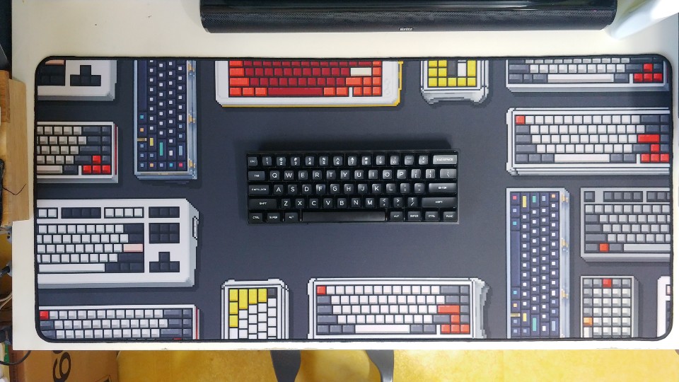 My custom desk mat has finally arrived. r/MechanicalKeyboards