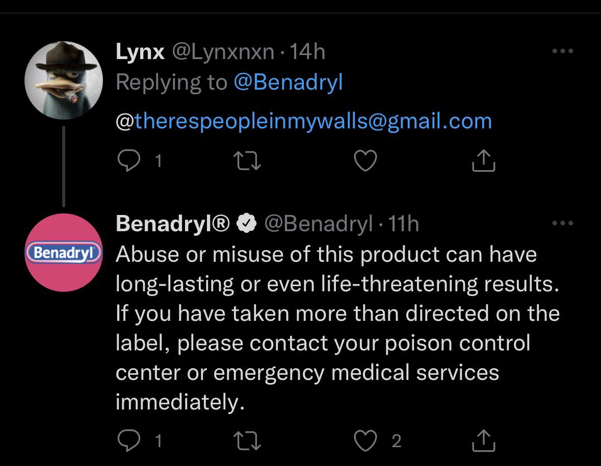 Benadryl r/DPH